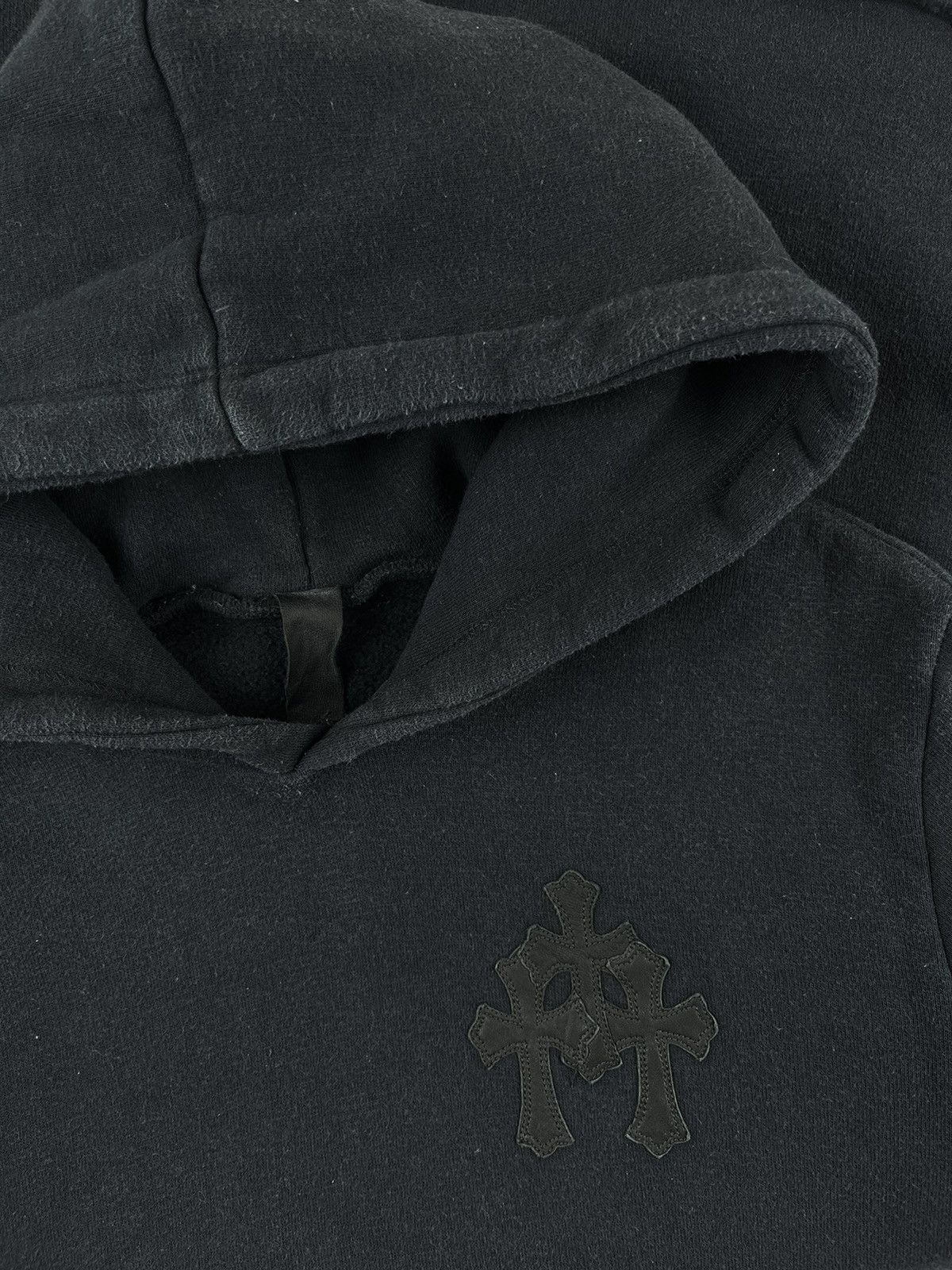 Chrome Hearts Chrome Hearts Triple Cross Plus Sleeve Patch Leather Hoodie Size US M / EU 48-50 / 2 - 5 Thumbnail