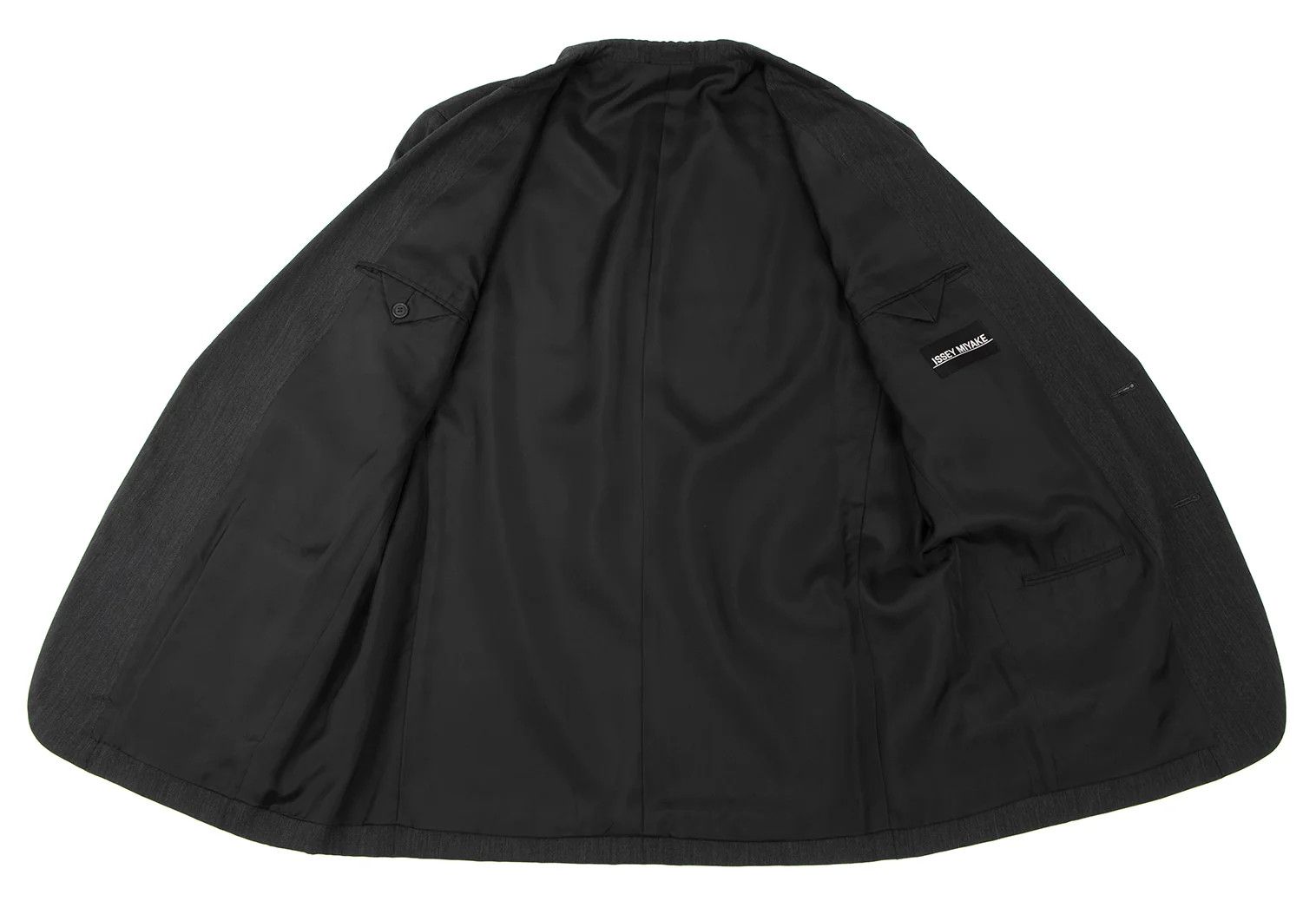 Issey Miyake Wool 2-Button Jacket in Charcoal, Size L Size US L / EU 52-54 / 3 - 11 Thumbnail