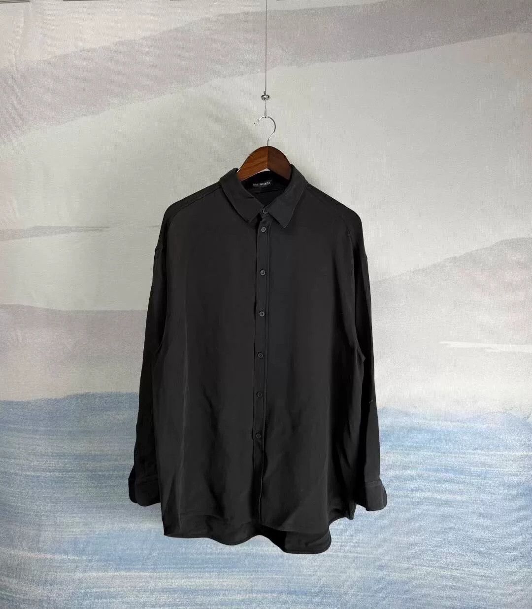 Balenciaga Balenciaga Black Crystal Letter Shirt SS23 Size US M / EU 48-50 / 2 - 1 Thumbnail