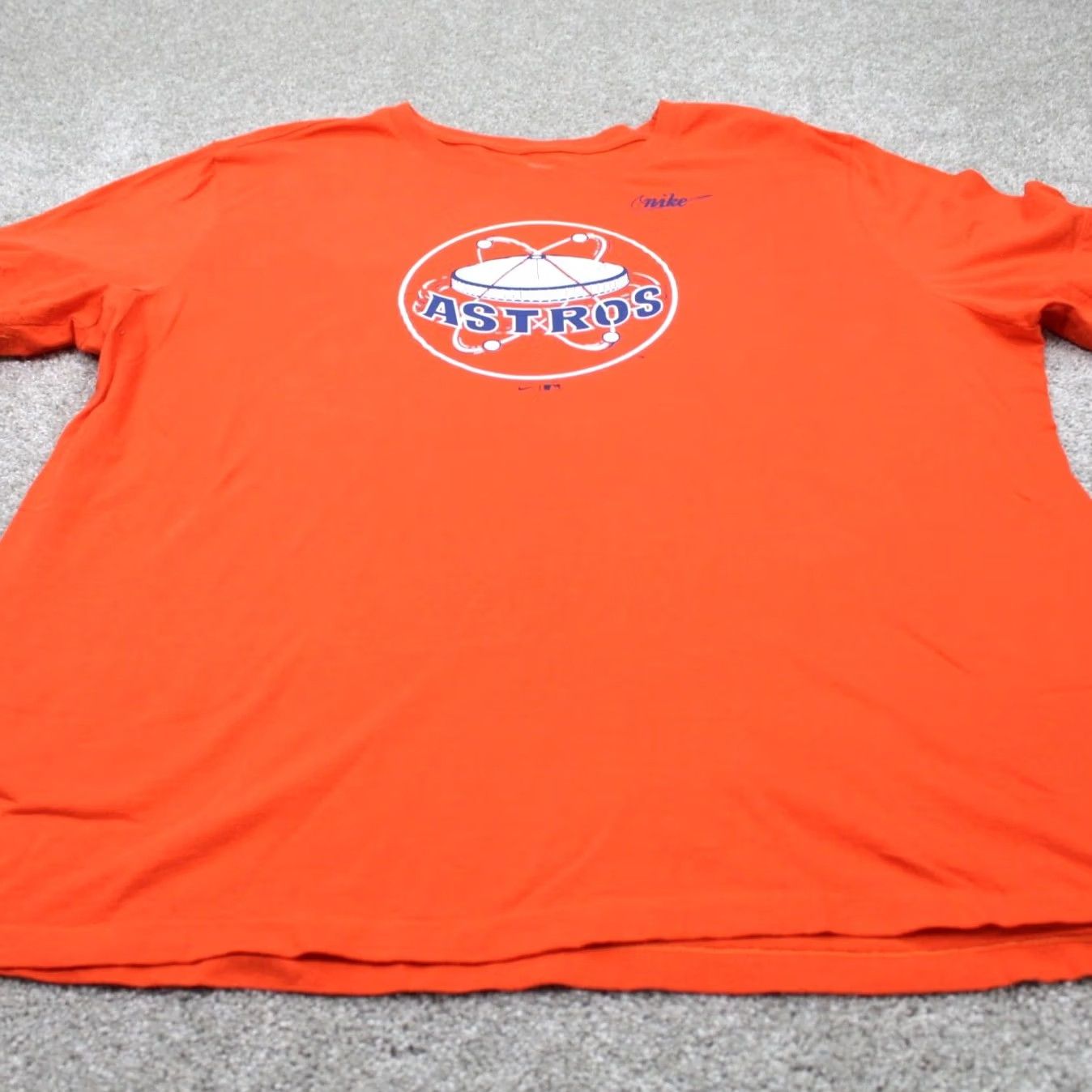 Nike Nike Houston Astros Shirt Mens 2XL XXL Orange 100% Cotton Short Sleeve Pullover Shirt Size US XXL / EU 58 / 5 - 3 Thumbnail