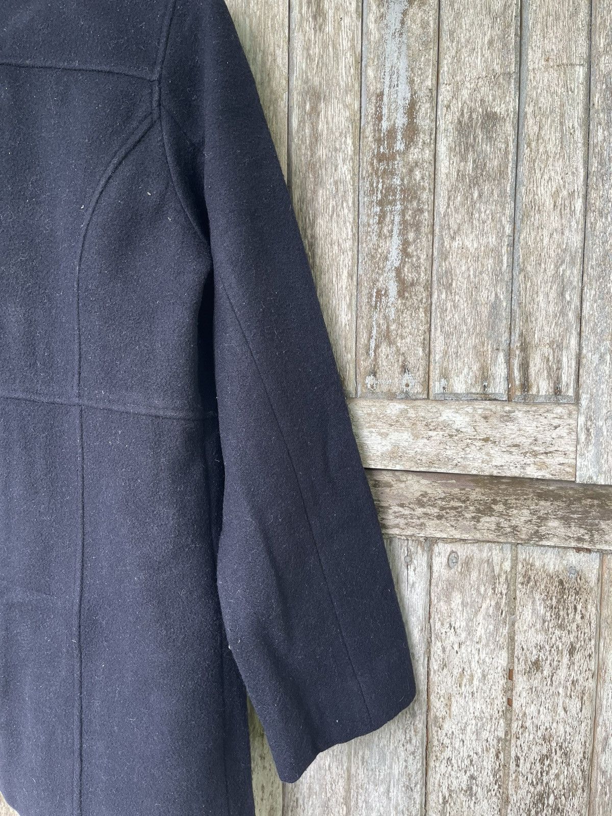 Designer Eastboy Wool Blend Coat with Ribbed Collar Japanese Vintage Size US M / EU 48-50 / 2 - 13 Thumbnail