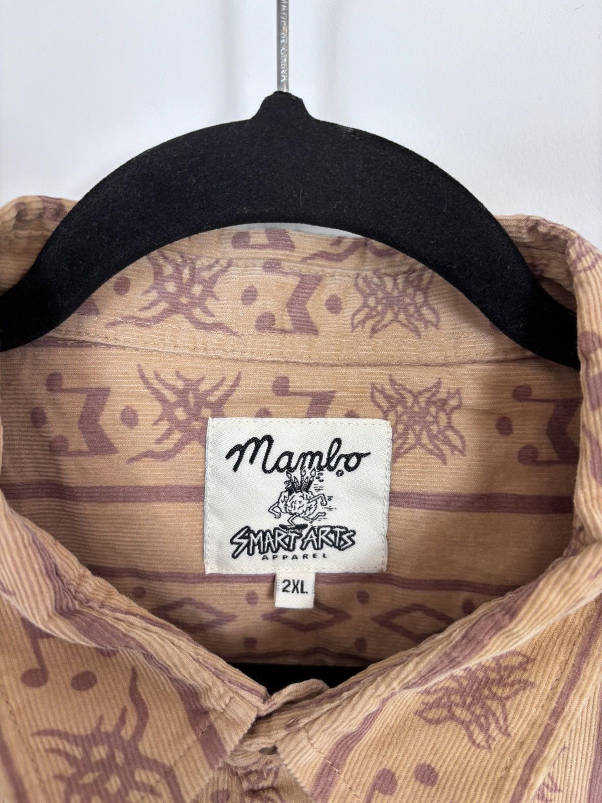 Mambo Mambo Smart Arts Men’s Corduroy Button Up Long Sleeve Shirt Size US XXL / EU 58 / 5 - 11 Thumbnail