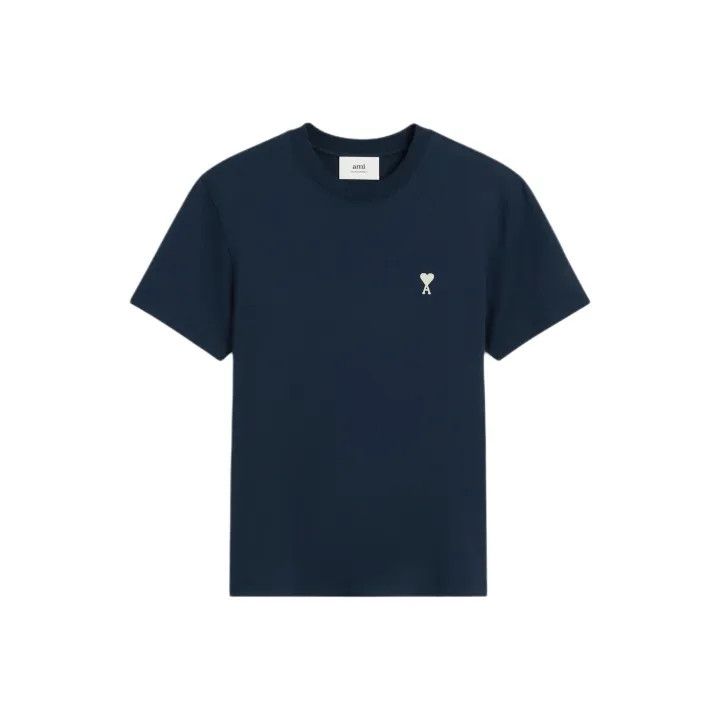AMI AMI Short Sleeve Embroidered Heart T-Shirt 0079 Size US XXL / EU 58 / 5 - 1 Thumbnail