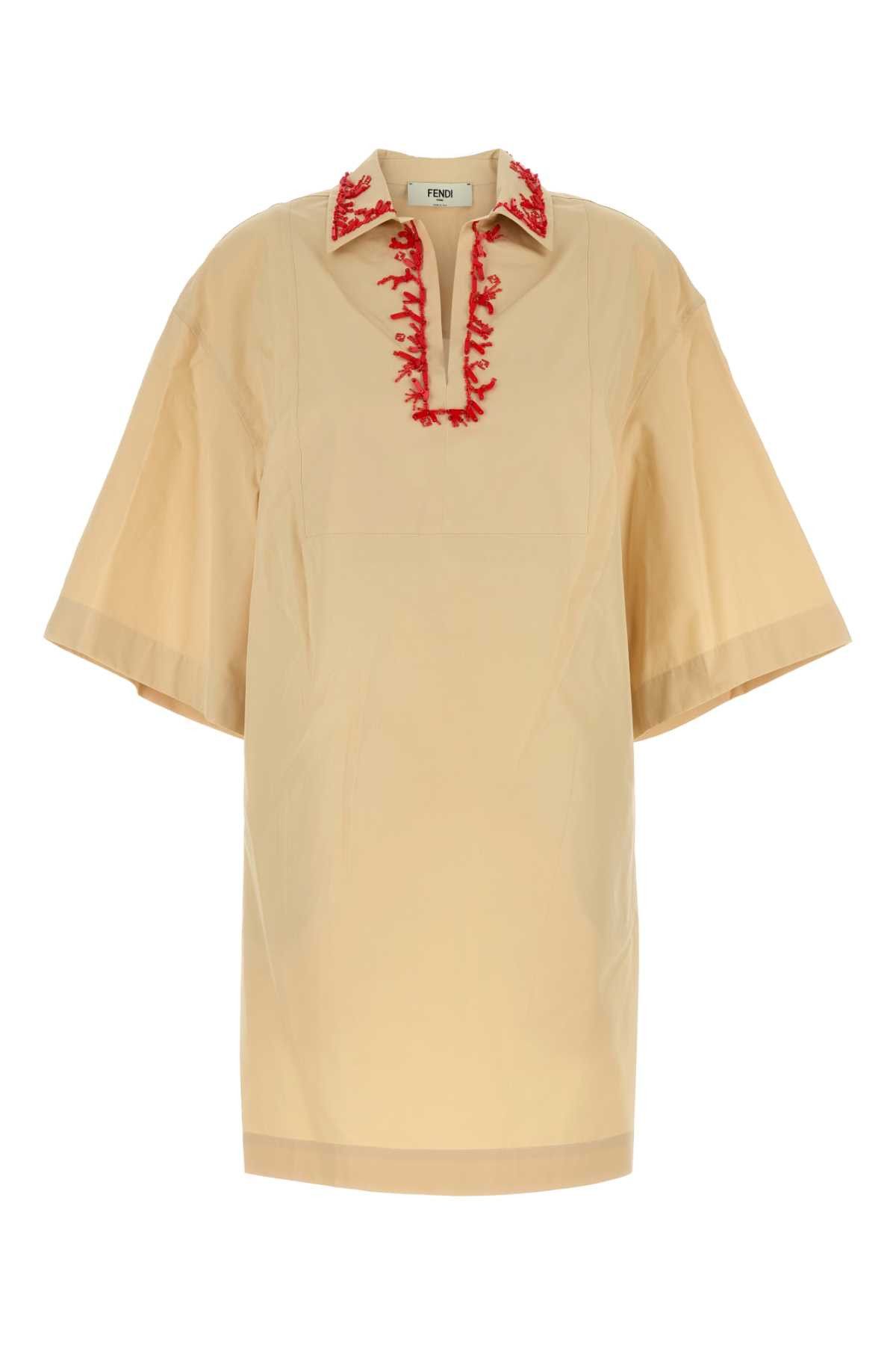 Fendi Pastel Yellow Poplin Dress Size M / US 6-8 / IT 42-44 - 1 Thumbnail