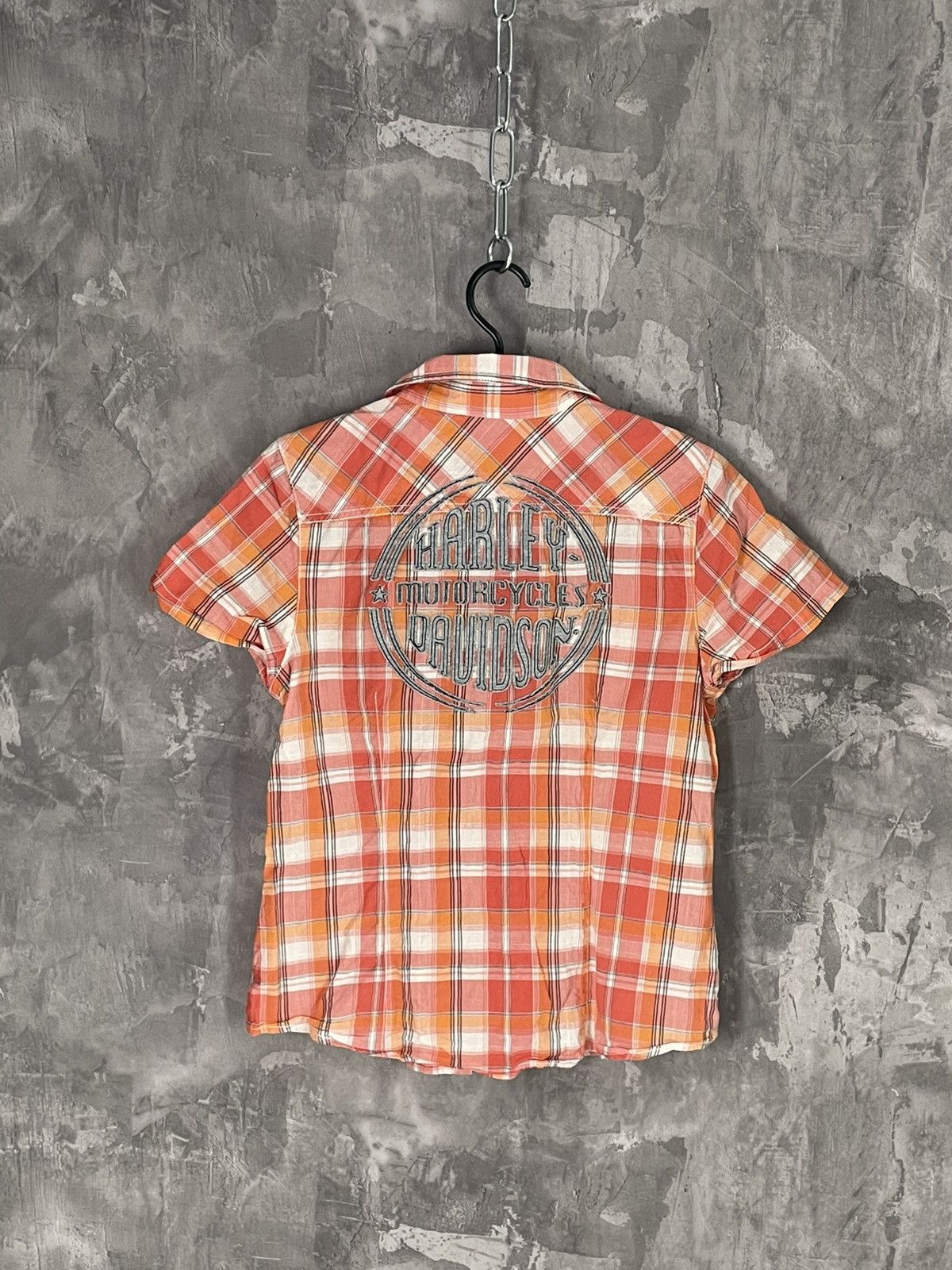 Vintage Y2K Harley Davidson Streetwear Glamour Button Up Shirt Size M / US 6-8 / IT 42-44 - 1 Thumbnail