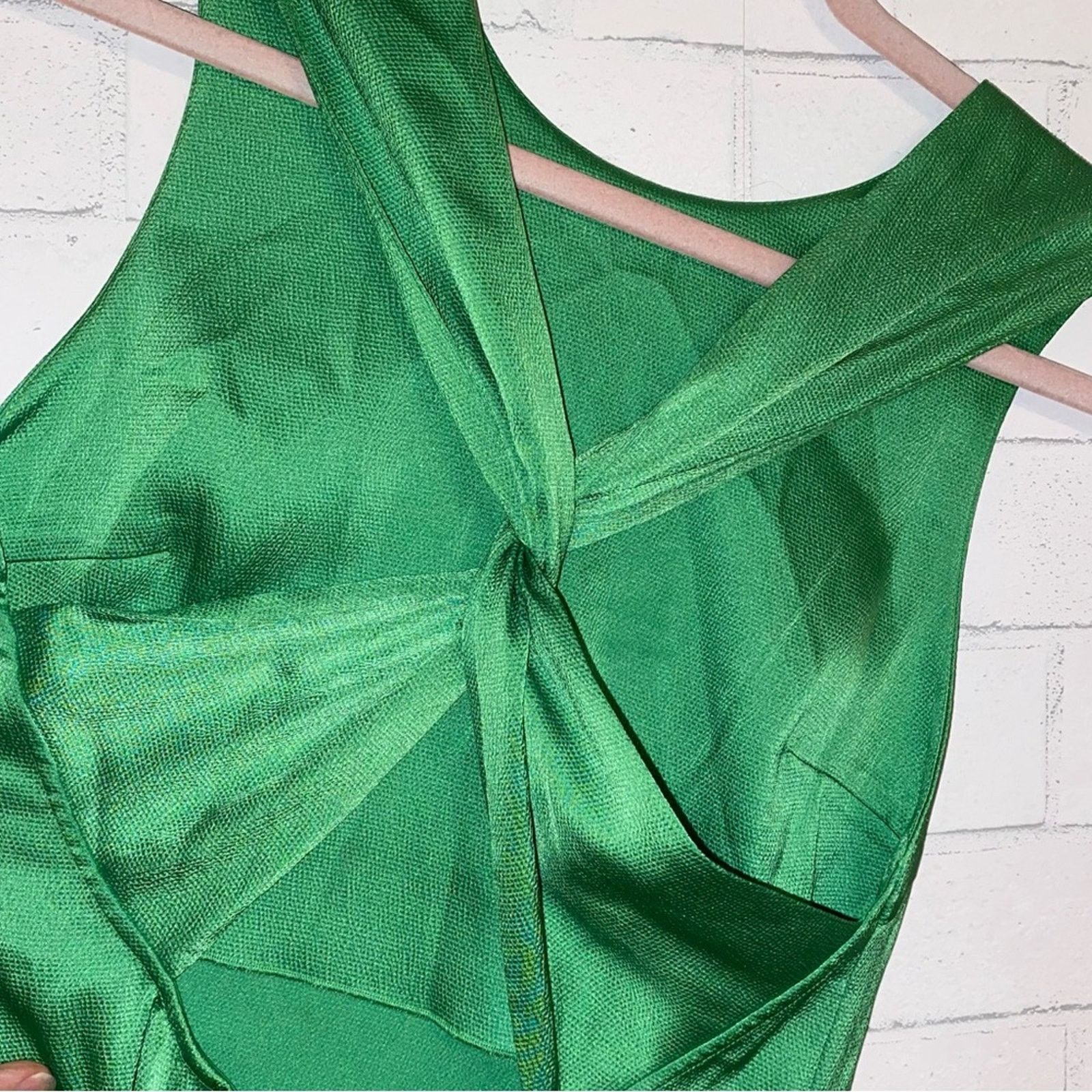 Samsoe Samsoe SAMSOE SAMSOE Garmentory $250 Cillia Green Satin Dress XS Size XS / US 0-2 / IT 36-38 - 8 Thumbnail