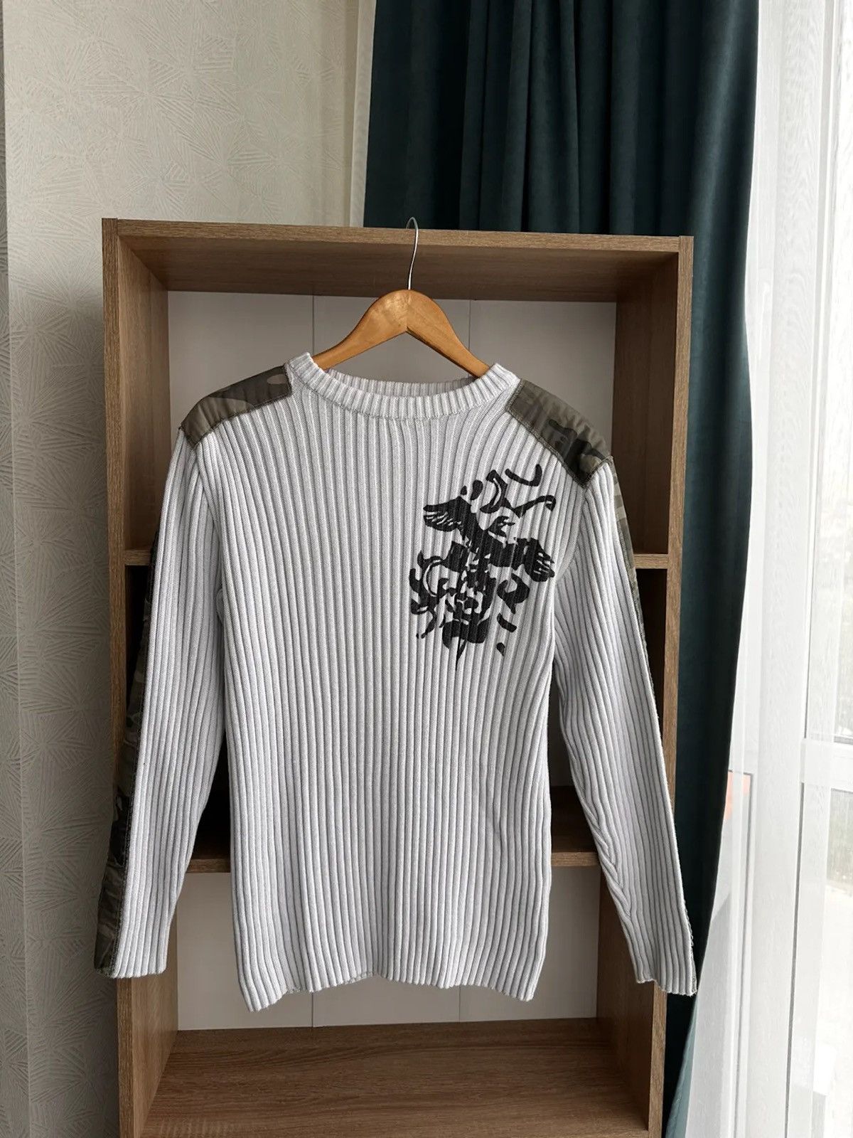 Vintage Diesel Style Ribbed Knit Japanese Sweater