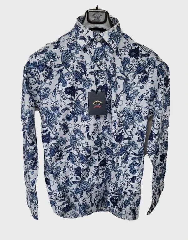 Paul & Shark RRP330€ PAUL&SHARK sz L SHIRTS FLORAL LONG SLEEVES NEW Size US L / EU 52-54 / 3 - 1 Thumbnail