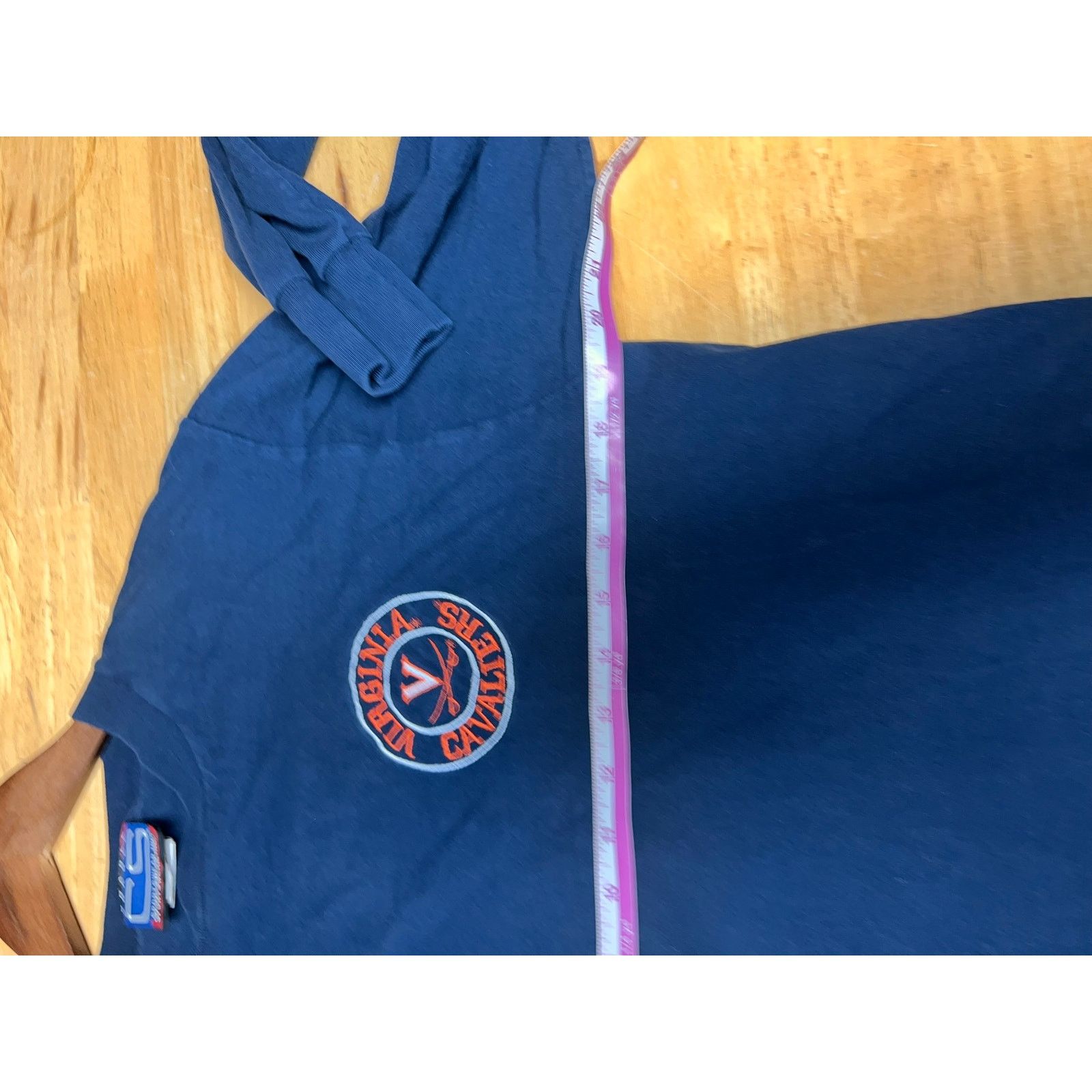Vintage Vintage Virginia Cavaliers Shirt Long Sleeve Blue College M Size US M / EU 48-50 / 2 - 10 Thumbnail