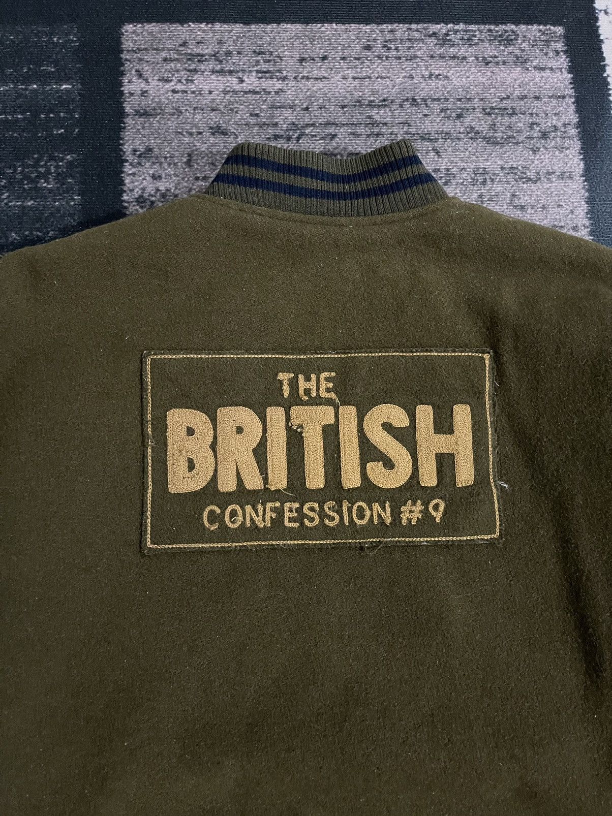 Vintage Vintage The British Confession Varsity Leather Jacket Size US XL / EU 56 / 4 - 11 Thumbnail
