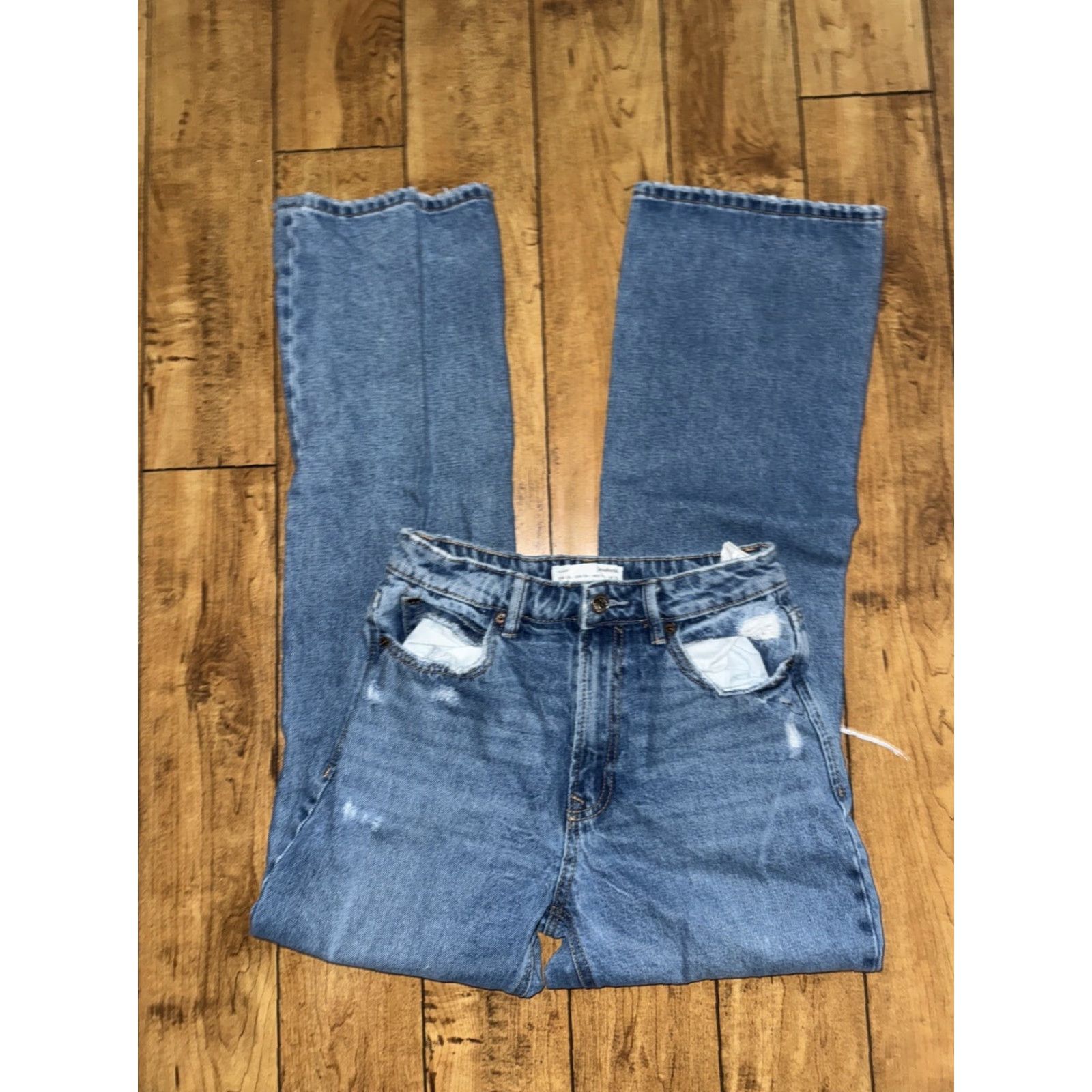 Stradivarius VINTAGE Stradivarius Denim Jeans Flare USA 6 Blue 27x33 Women Jeans Flared Denim USA 27x33 Regular 6 Blue Womens Size 28" / US 6 / IT 42 - 3 Thumbnail