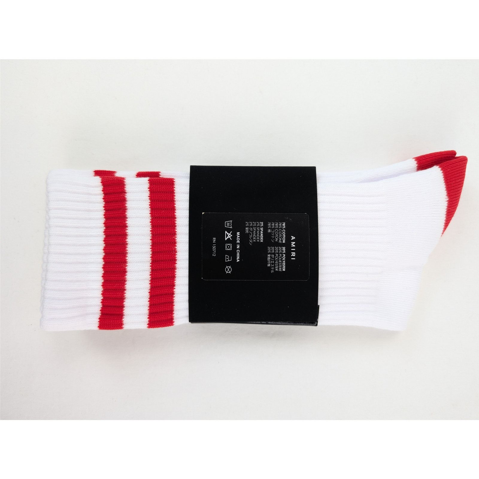 Amiri o1rshd1 Size: 43-44 / MA Tube Socks in White / Red Size ONE SIZE - 13 Thumbnail