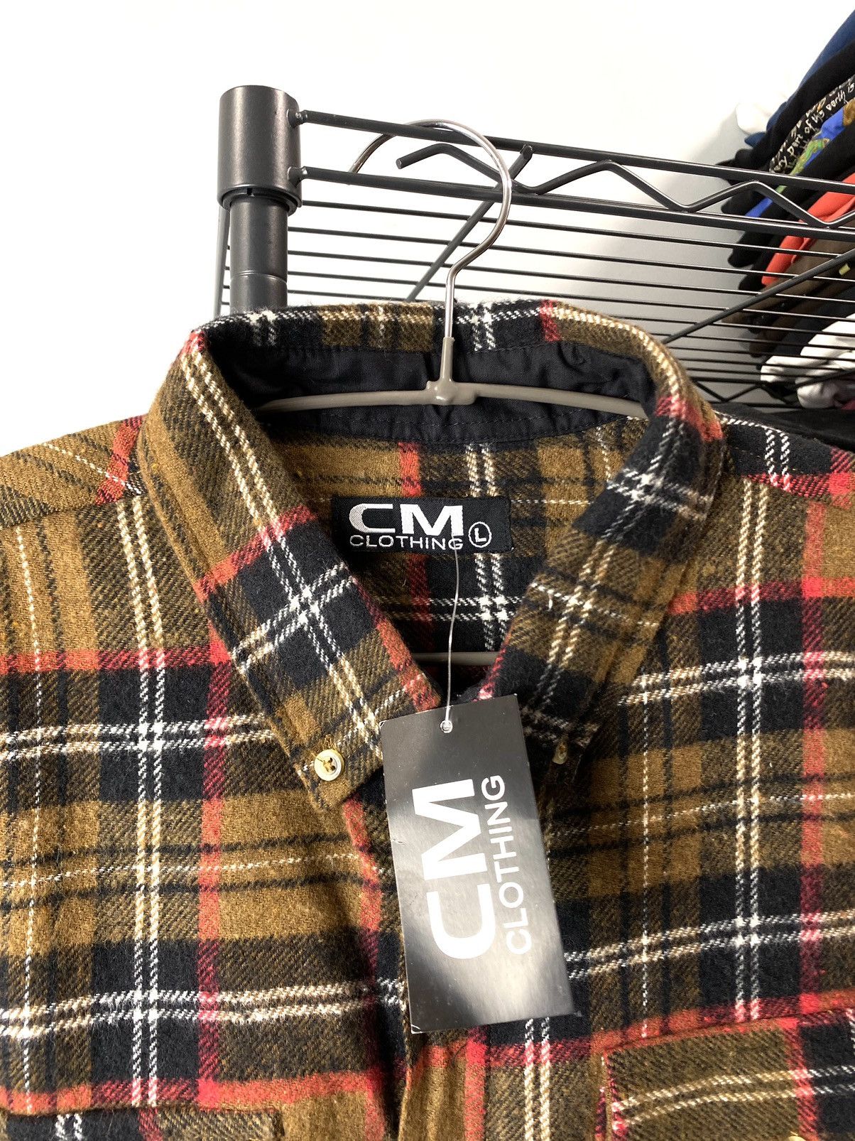 Rap Tees Design Travis Scott Brown Flannel Plaid Shirt Checkered Hype Size US L / EU 52-54 / 3 - 4 Thumbnail