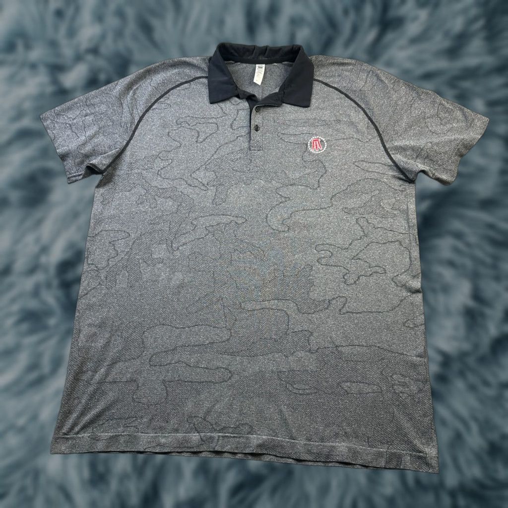 Vintage Barstool UNRL Polo Shirt Mens 2XL Gray Camouflage Short Sleeve Polo Shirt Casual Sports USA Size US XXL / EU 58 / 5 - 1 Thumbnail