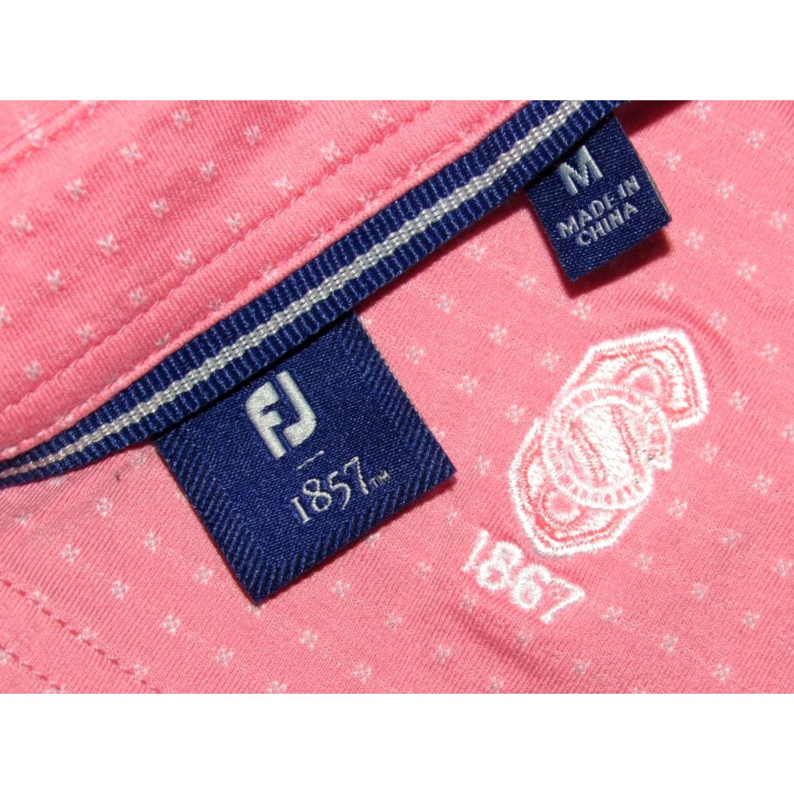 Footjoy FOOTJOY Performance Pink Polka Dot Short Sleeve Polo Shirt The Standard Club M Mens Polo Pink Polka Dot Short Sleeve Size US M / EU 48-50 / 2 - 3 Thumbnail