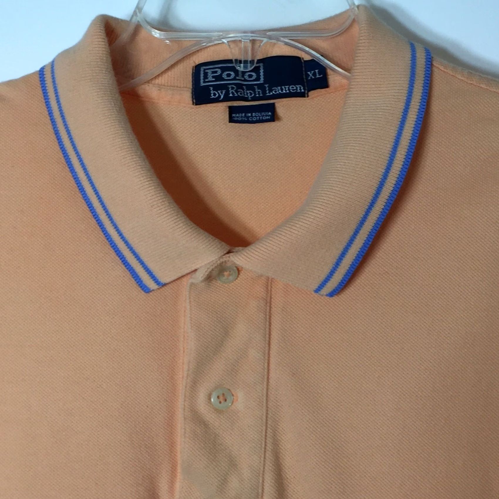 Polo Ralph Lauren Polo Ralph Lauren Shirt Mens XL Orange Short Sleeve Knit Polo Shirt Mens XL Orange Knit Shirt Size US XL / EU 56 / 4 - 2 Thumbnail