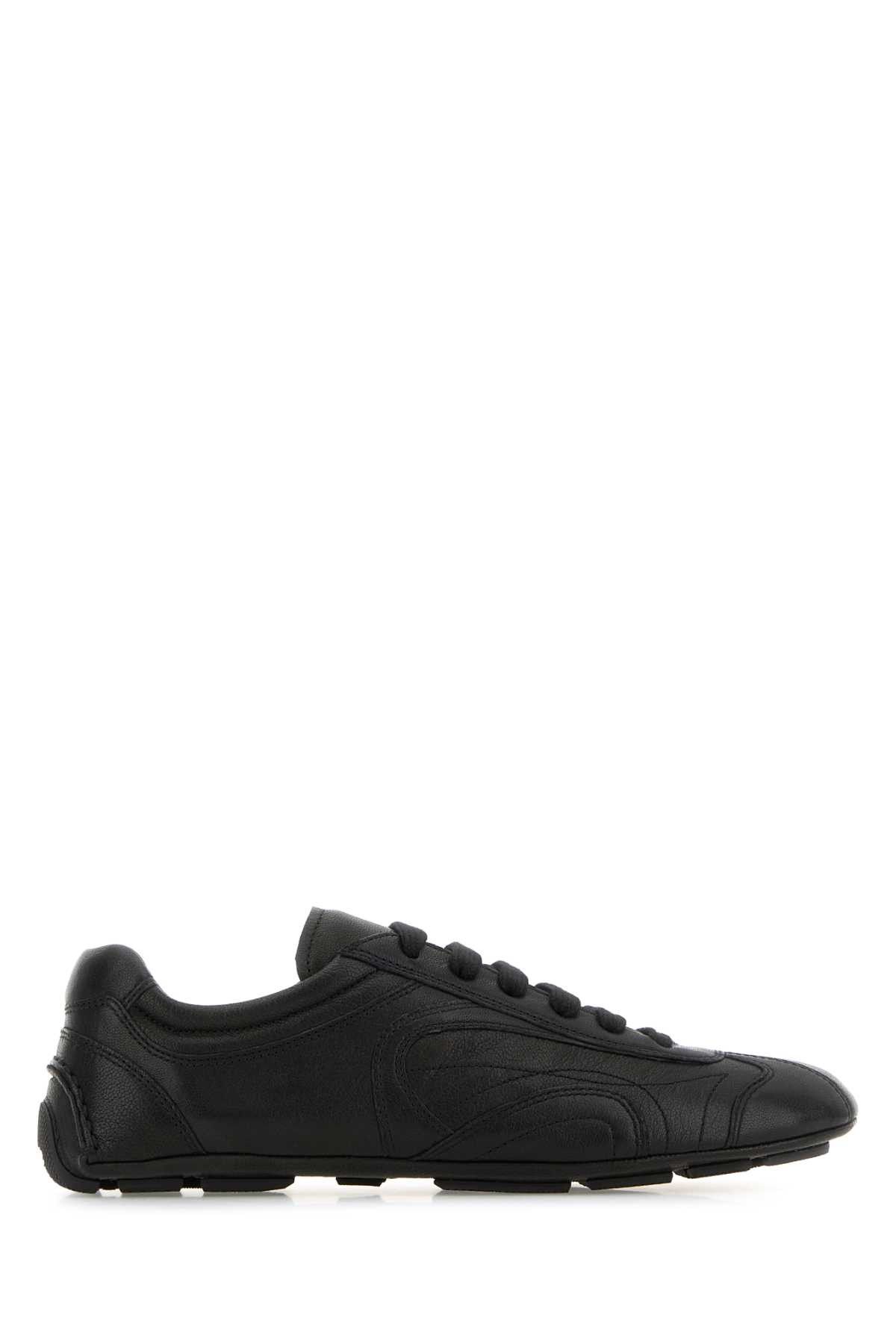 Prada Black Nappa Leather Montecarlo Re-Edition 2005 Sneakers Size US 5.5 / IT 35.5 - 1 Thumbnail