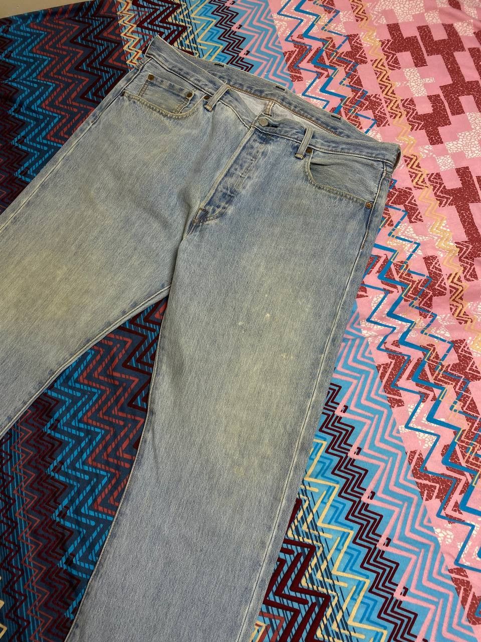 Levi's Distressed Jeans Levi's 501 vintage Y2K w38 streetwear Size US 38 / EU 54 - 8 Thumbnail