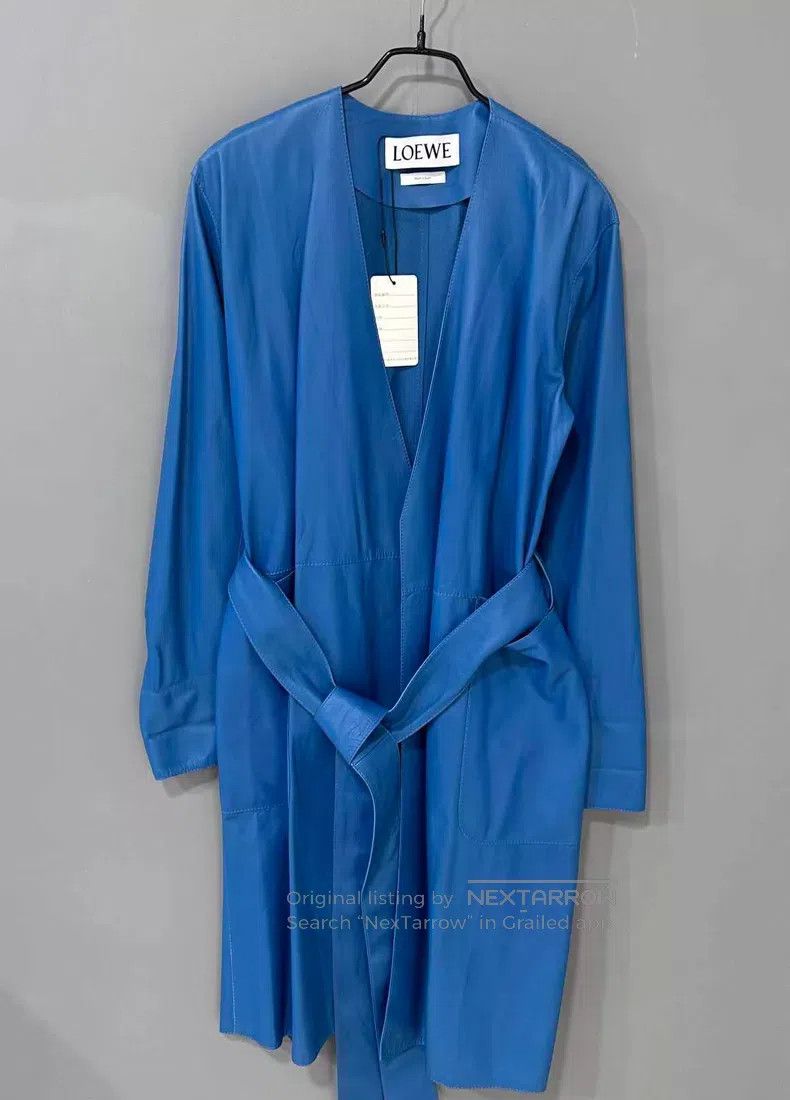 Loewe Loewe Heavy Duty Long Leather Windbreaker Jacket Size XS / US 0-2 / IT 36-38 - 1 Thumbnail