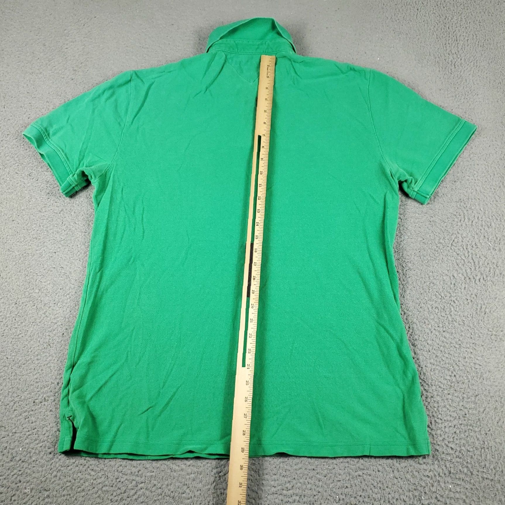 Tommy Hilfiger Tommy Hilfiger Polo Shirt Adult XL Green Solid Short Sleeve Casual Activewear Mens Size US XL / EU 56 / 4 - 6 Thumbnail