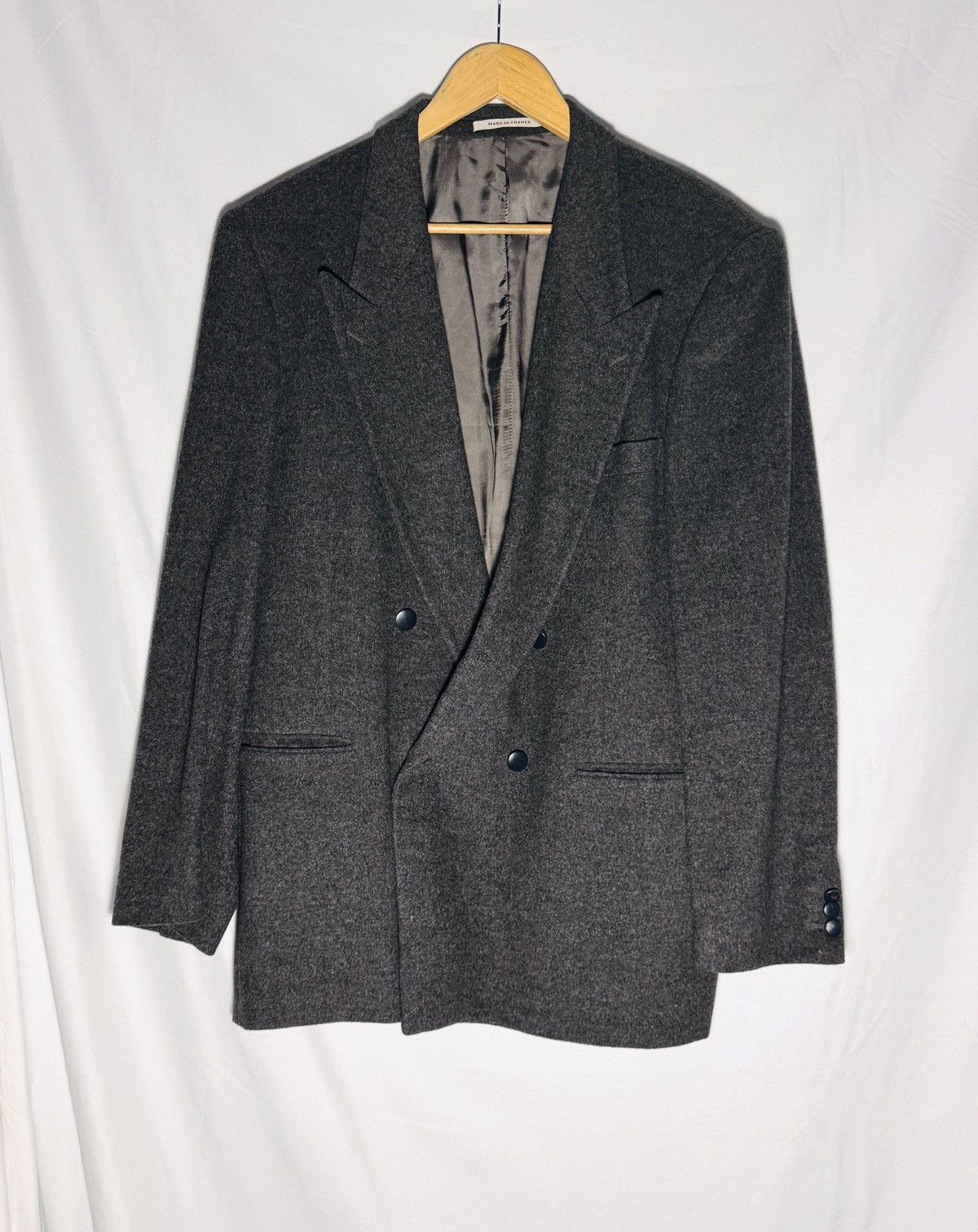 Yves Saint Laurent DB Homme Wool Blazer France 70s 80s