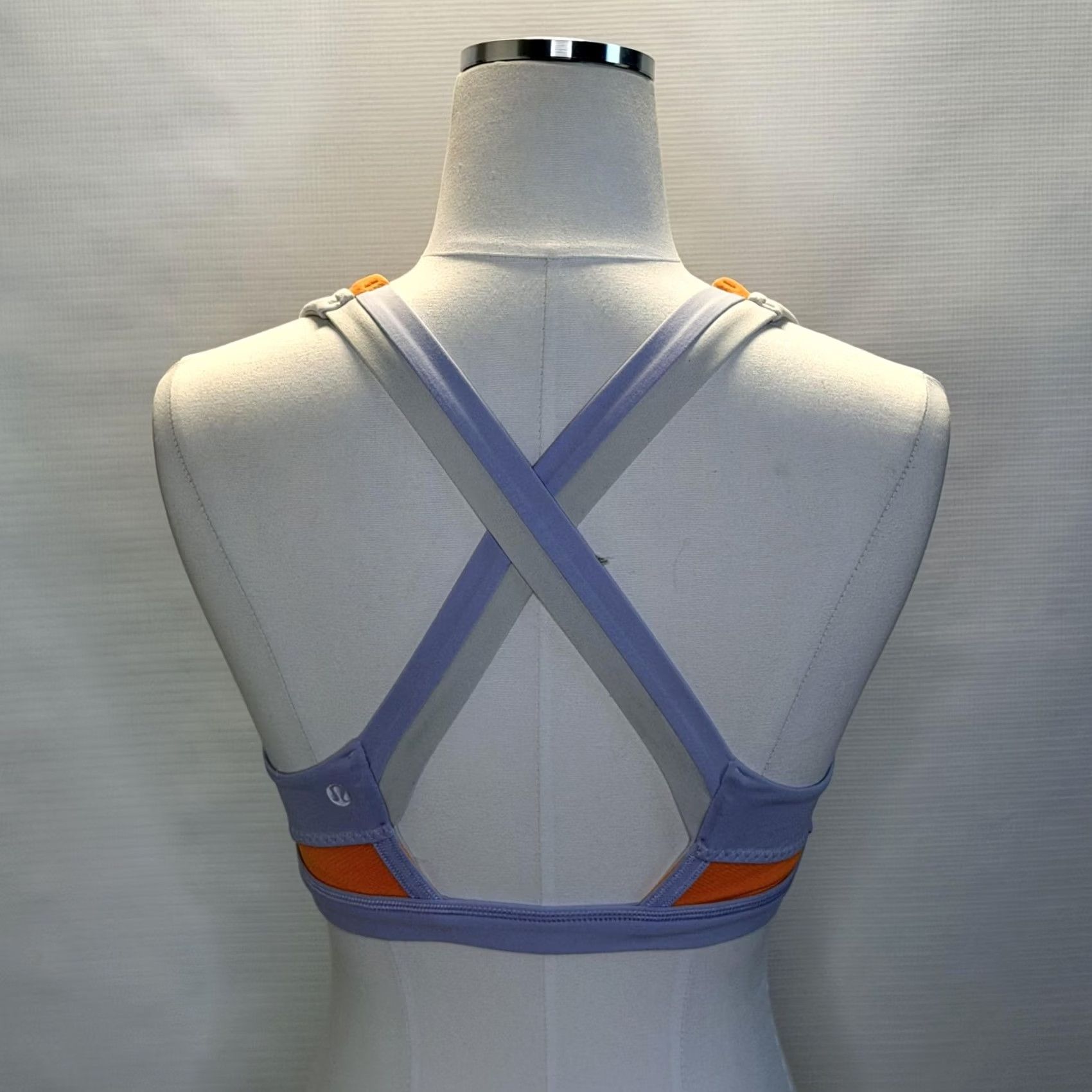 Lululemon Lululemon Sports Bra Womens S Orange Run Stuff Your Bra Crossback Colorblock Size ONE SIZE - 6 Thumbnail