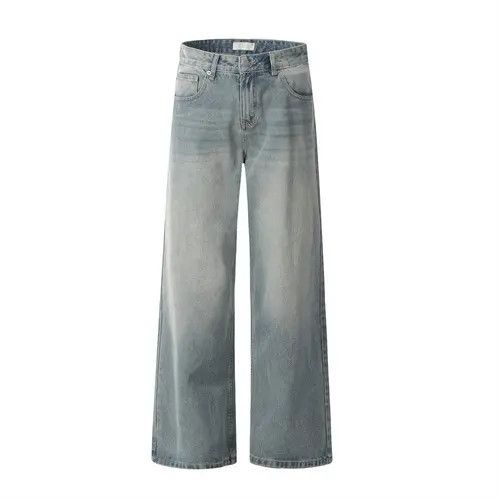 Japanese Brand × Jean American retro washed loose casual distressed simple jeans Size US 32 / EU 48 - 1 Thumbnail
