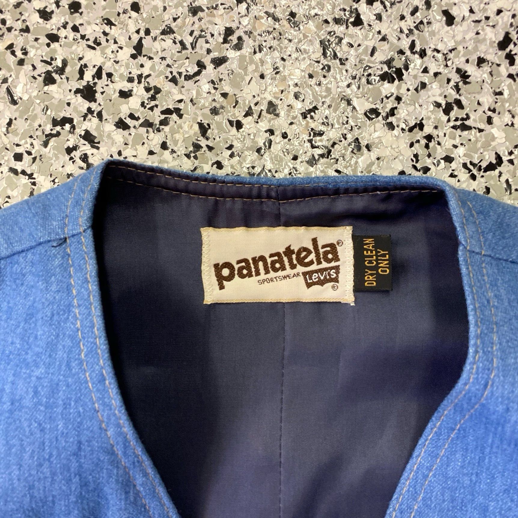 Vintage VINTAGE Lana Panatela Sportswear By Levi’s Denim Vest M Blue Denim 1970s Levi’s Mens? Size US M / EU 48-50 / 2 - 2 Thumbnail