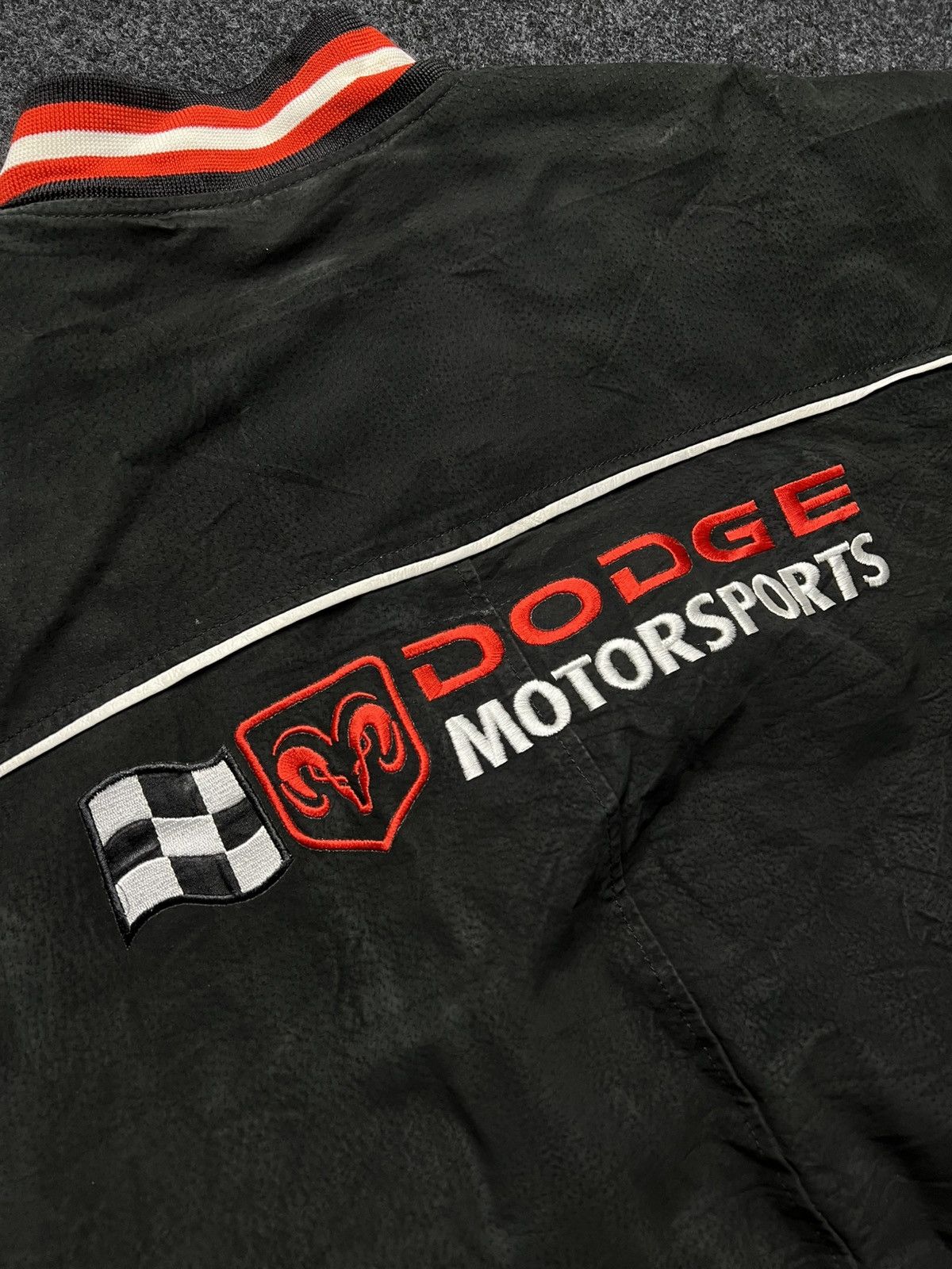 Other VTG NASCAR Essex Dodge Motorsports Real Suede Leather Jacket Size US XL / EU 56 / 4 - 17 Thumbnail