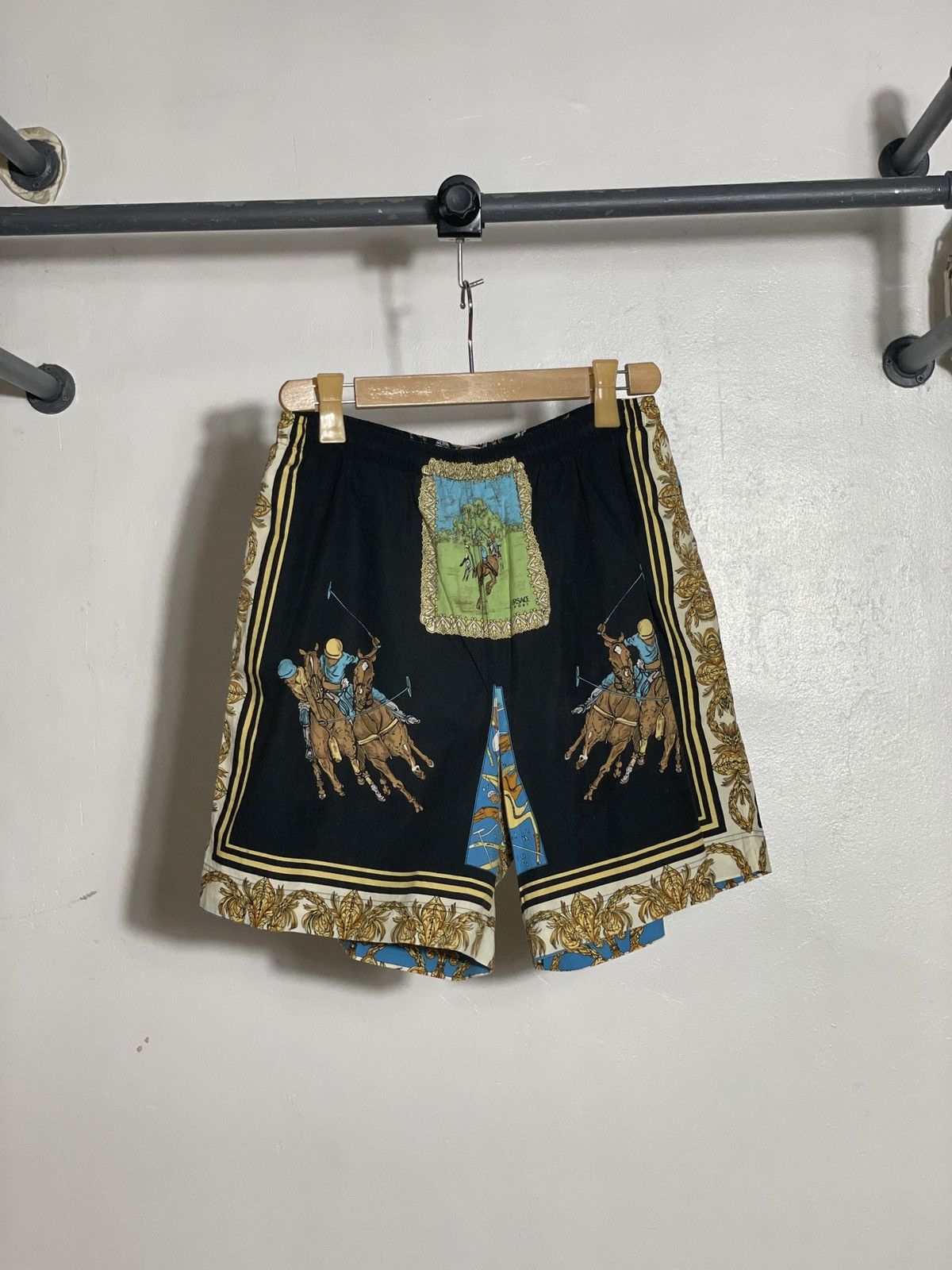 Versace Vintage Sport Baroque Shorts Grailed