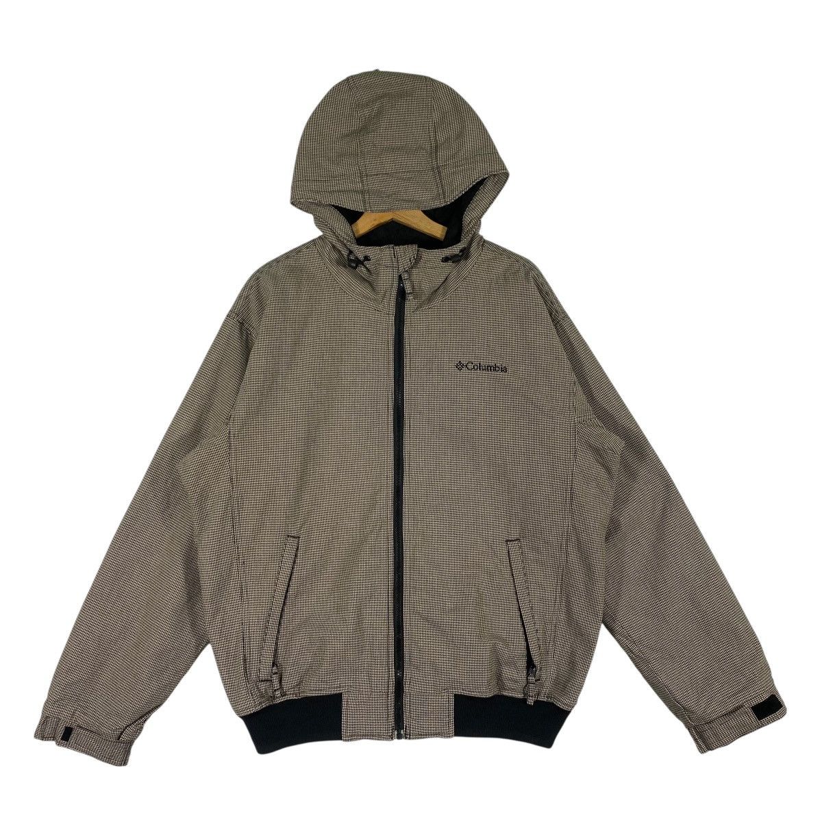 Columbia Columbia Hoodie Zipper Houndstooth L Size (Fit XL) GreyBlack Size US L / EU 52-54 / 3 - 1 Thumbnail