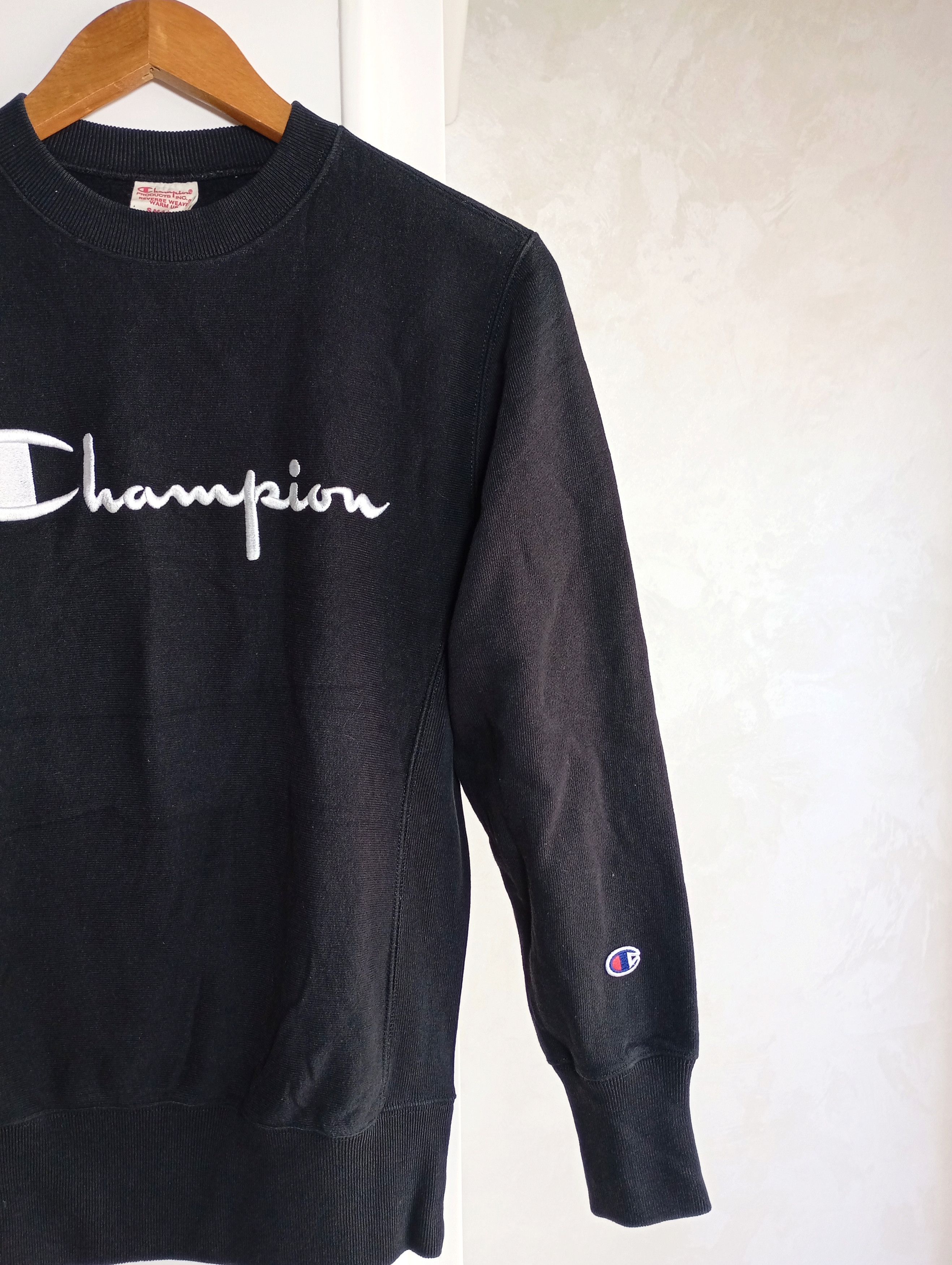 Champion × Vintage Vintage Champion Sweatshirt Double Logo y2k 90s Size S / US 4 / IT 40 - 3 Thumbnail