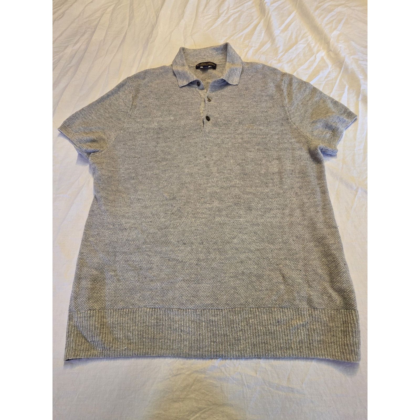 Brooks Brothers Brooks Brothers Women's Polo 3 Button Short Sleeve Sweater Size M / US 6-8 / IT 42-44 - 1 Thumbnail