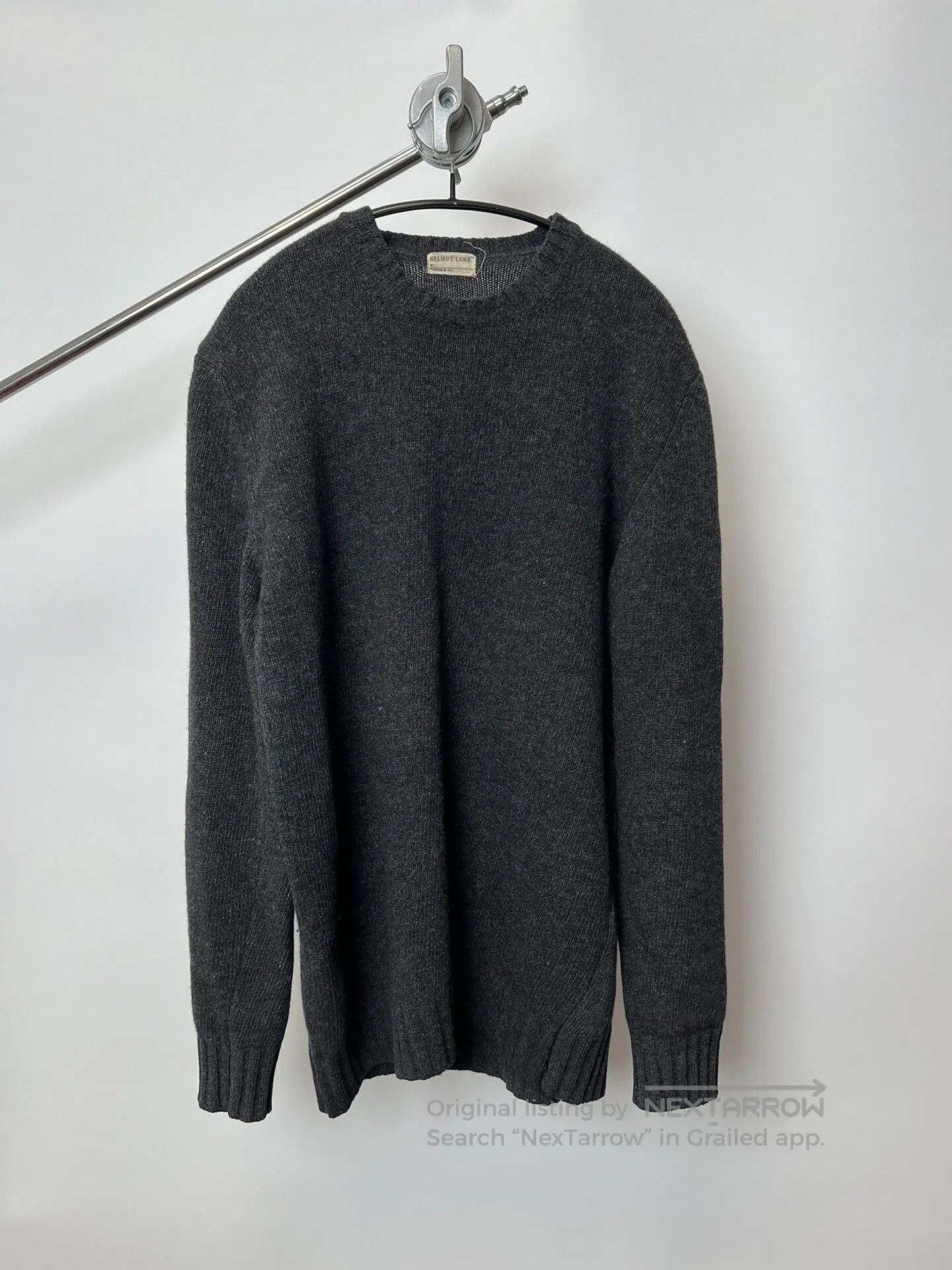 Helmut Lang Helmut Lang 1999AW Gray Wool Sweater. Size US M / EU 48-50 / 2 - 1 Thumbnail