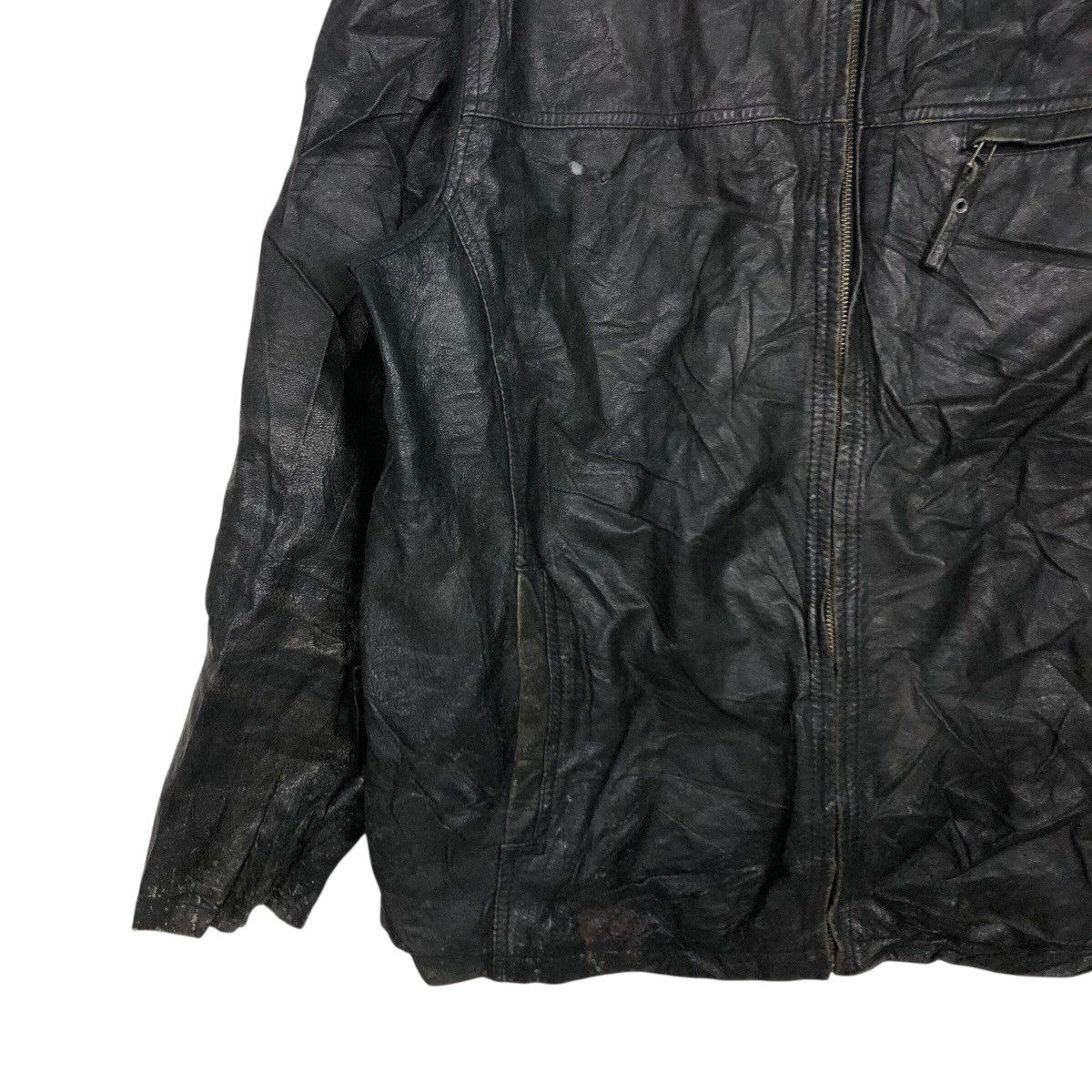 Japanese Brand 📌Vintage Leather Biker Jacket Angelo Litrico Issey Miyake Size US M / EU 48-50 / 2 - 5 Thumbnail