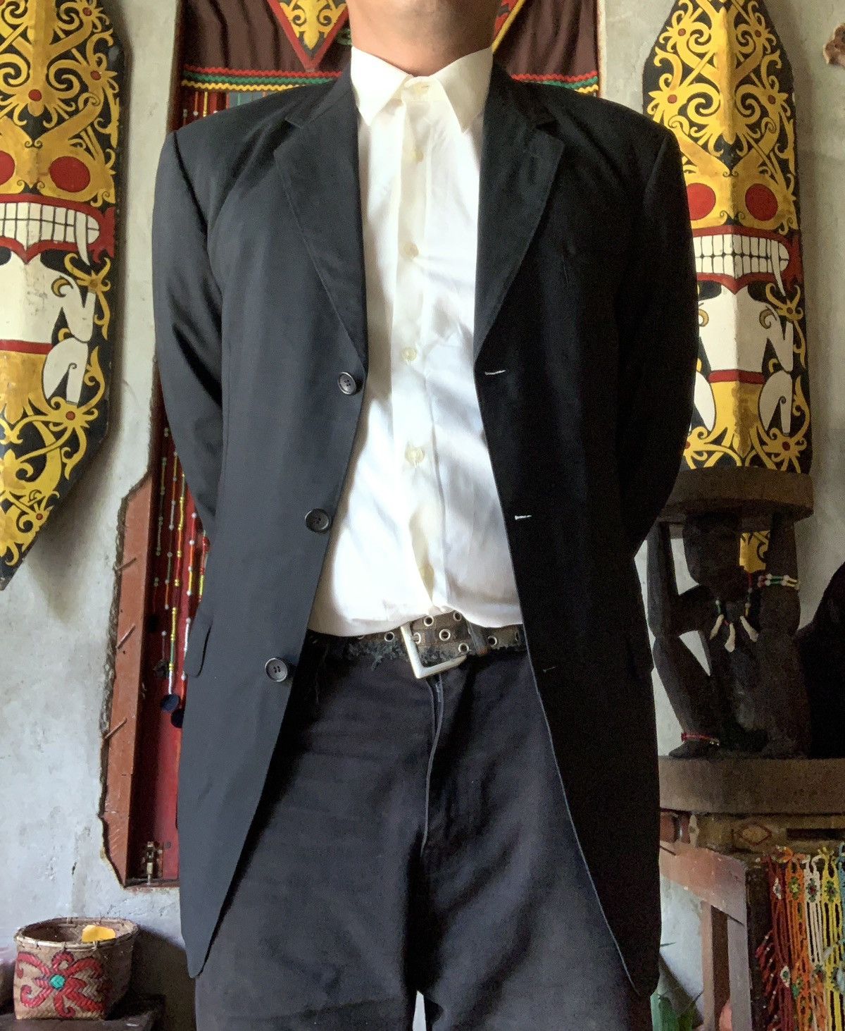 Loro Piana 2000s Loro Piana Italy for Durban Japan Wool Tuxedo Suit Size US L / EU 52-54 / 3 - 5 Thumbnail