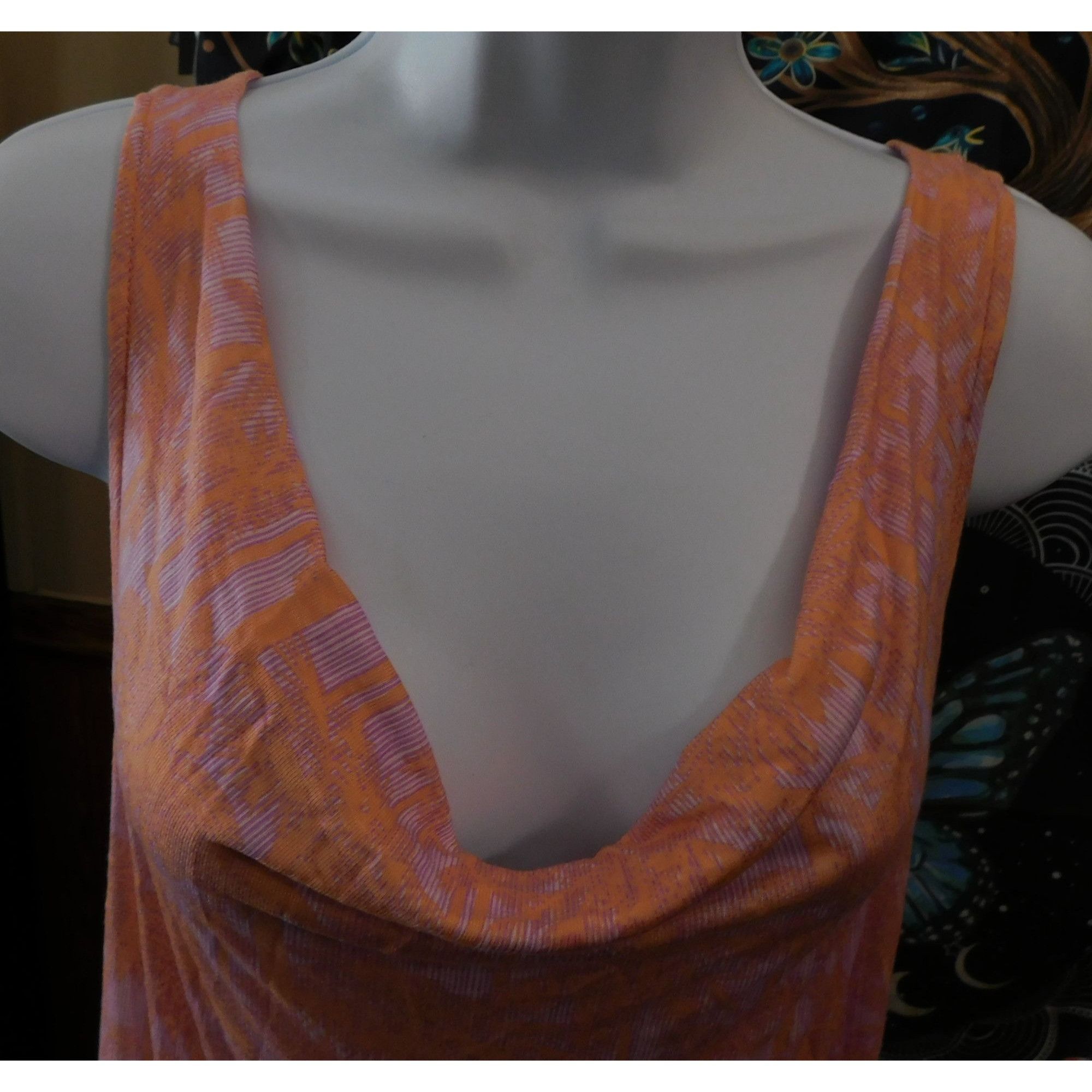 Armani Exchange Armani Exchange Pink Palm Tree Sleeveless Drawstring Dress Size S / US 4 / IT 40 - 7 Thumbnail