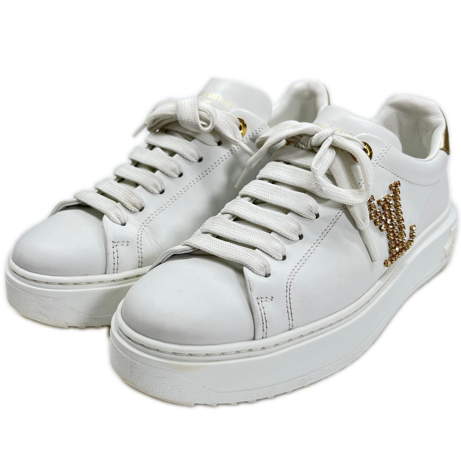 Louis Vuitton Louis Vuitton Louis Vuitton Timeout Leather Sneakers Leather Shoes DUTY FREE for USA Size ONE SIZE - 1 Thumbnail