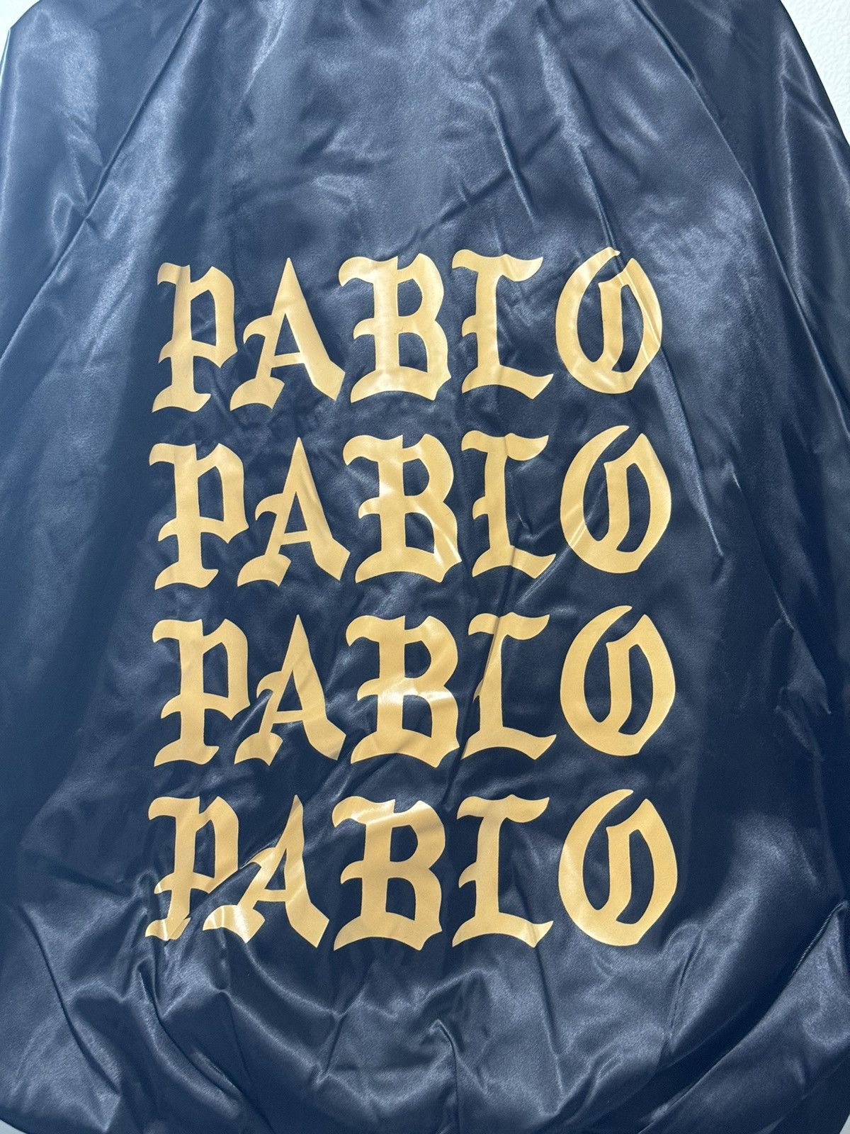 Kanye West Kanye West Pablo Satin Bomber Jacket Black Medium Size US M / EU 48-50 / 2 - 4 Thumbnail