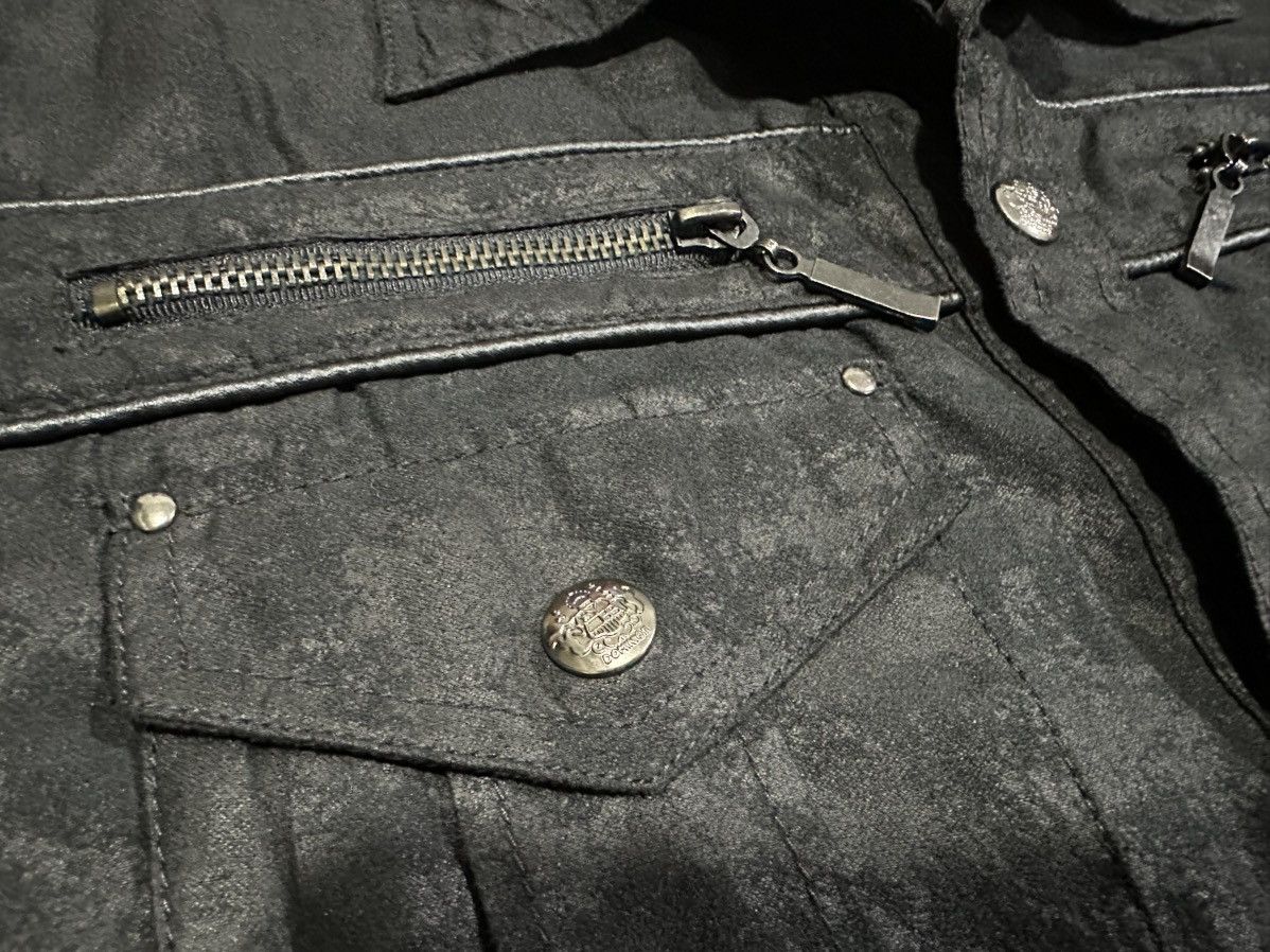 Japanese Brand 🔥Sick Y2K Omkoe Suede Western Shirt Double Zipper Punk Size US L / EU 52-54 / 3 - 4 Thumbnail