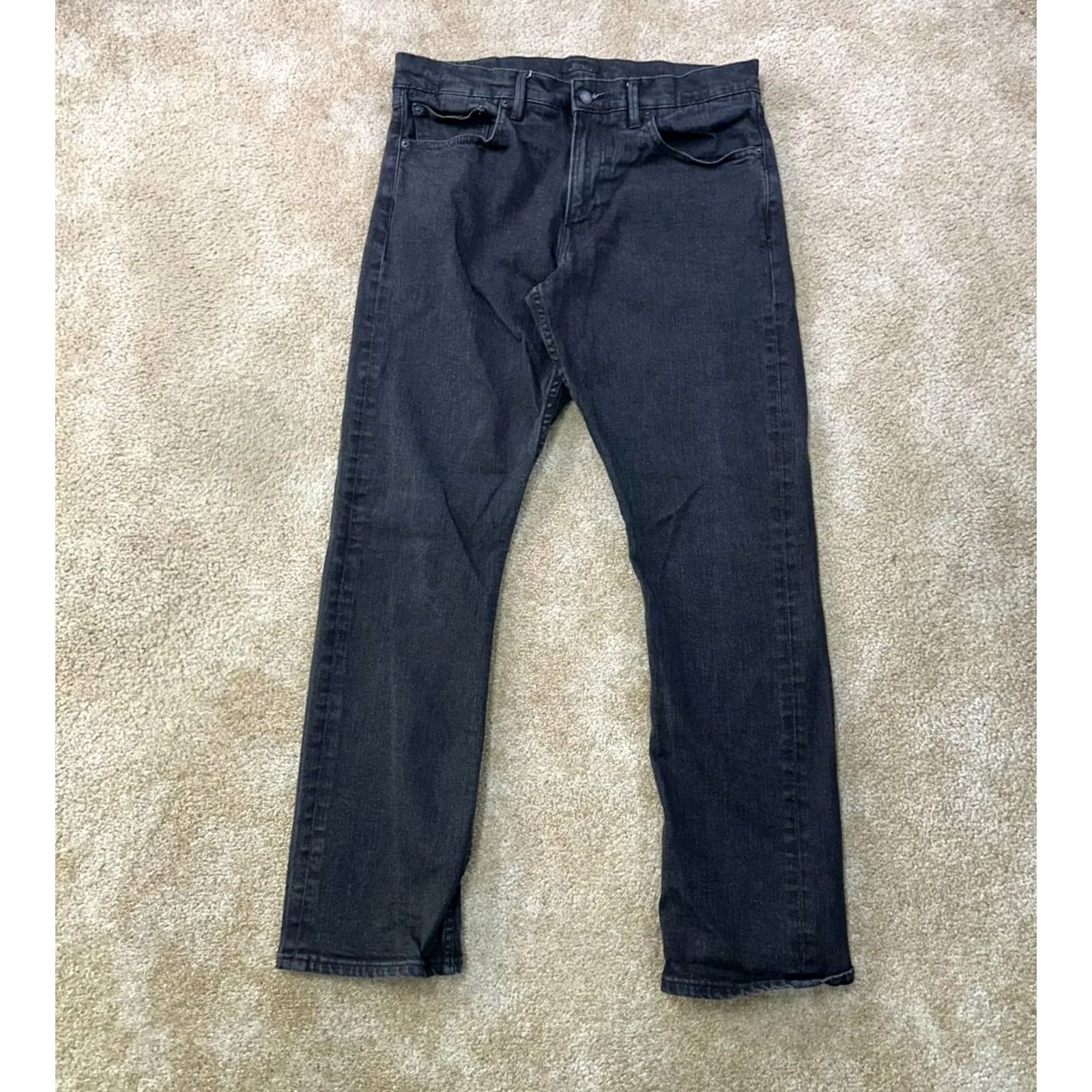 Polo Ralph Lauren Polo Ralph Lauren Prospect Straight Jeans Mens 34x32 Black Denim Comfort Regular Fit 5-Pocket Button Zipper Belt Loops Logo Size US S / EU 44-46 / 1 - 2 Thumbnail