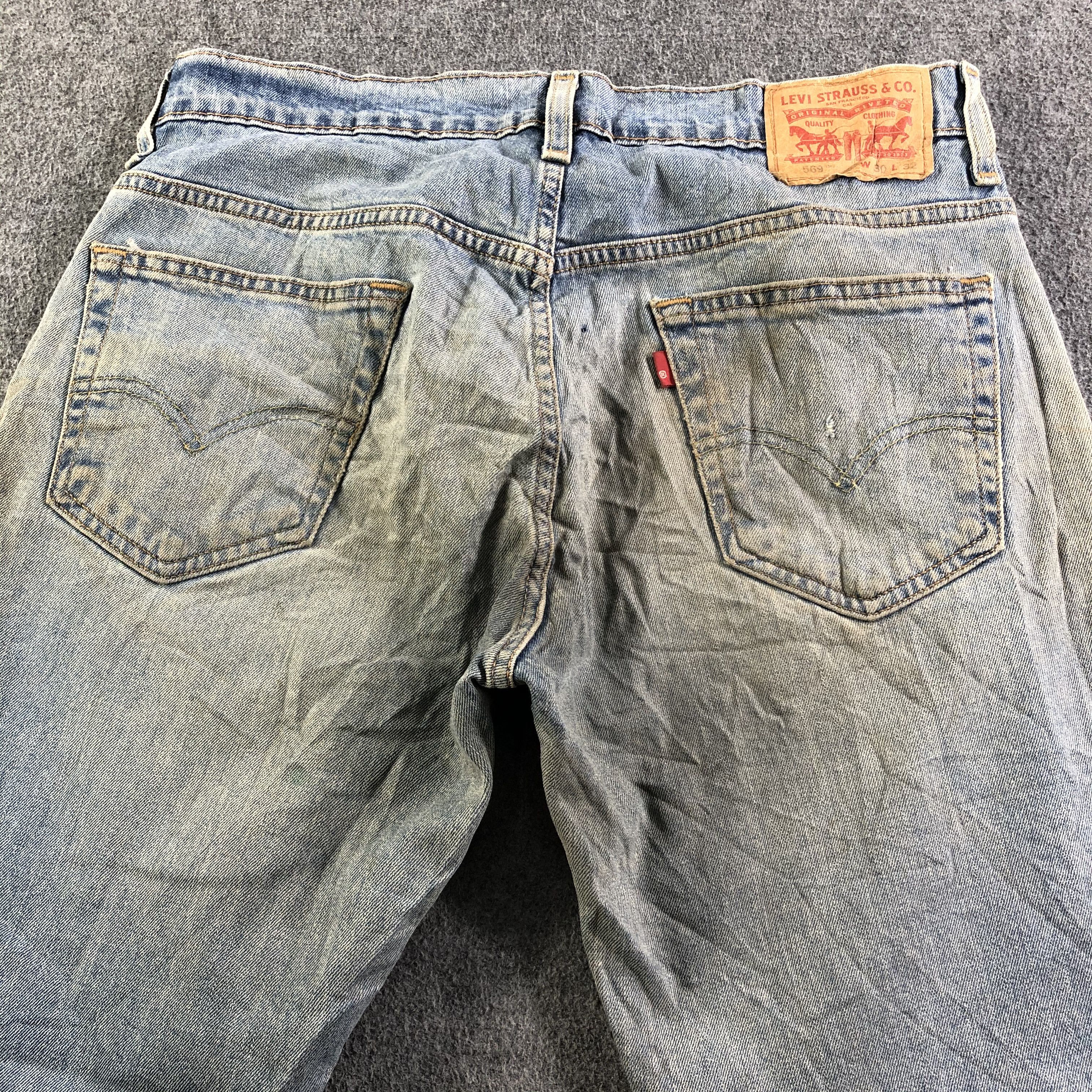Levi's Vintage Light Wash Levis 569 Jeans-J3682 Size US 33 - 4 Thumbnail