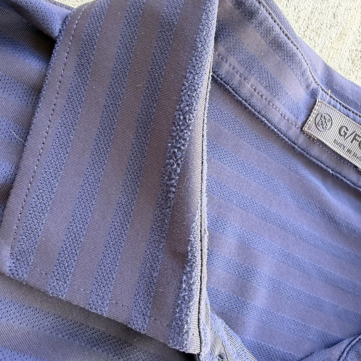 G/FORE G Fore Golf Polo Shirt Men Size 2XL Navy Blue Stripesd Size US XXL / EU 58 / 5 - 5 Thumbnail