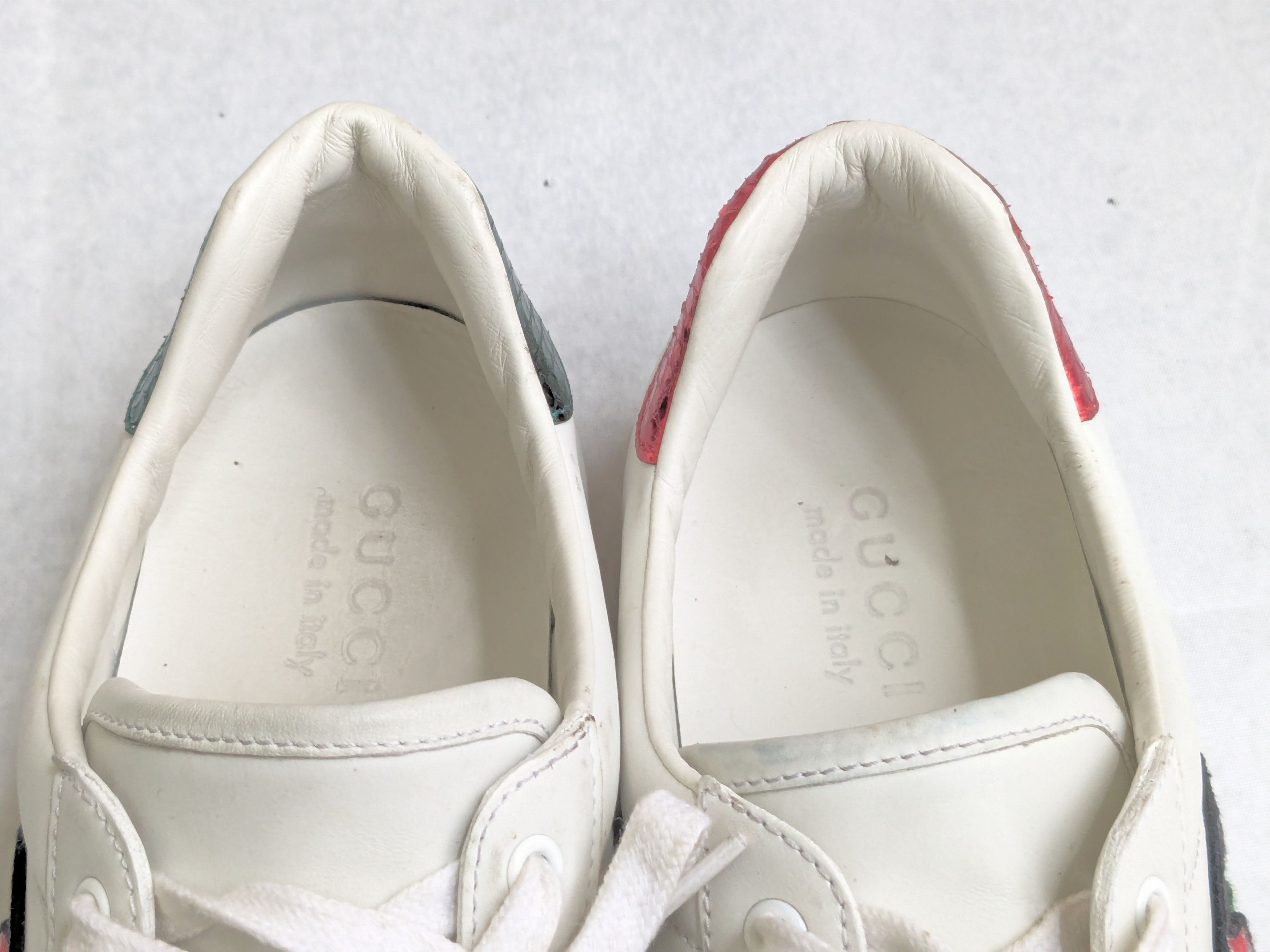 Gucci Gucci Ace Sneakers Snake White 10.5 Low Tops Leather Size US 10.5 / EU 43-44 - 3 Thumbnail