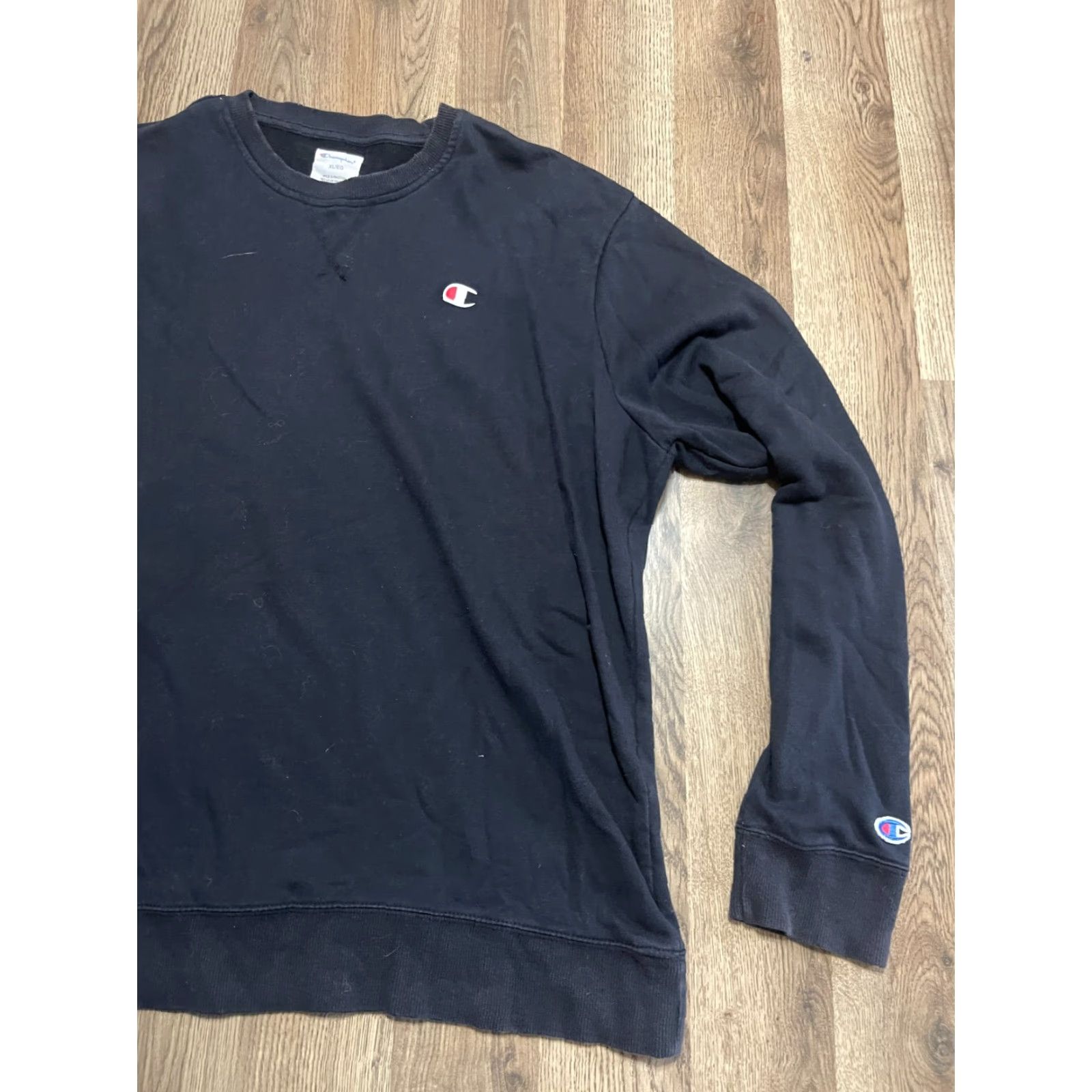 Champion Champion Sweatshirt Men's XL Black Long Sleeve Crew Neck Size US XL / EU 56 / 4 - 4 Thumbnail