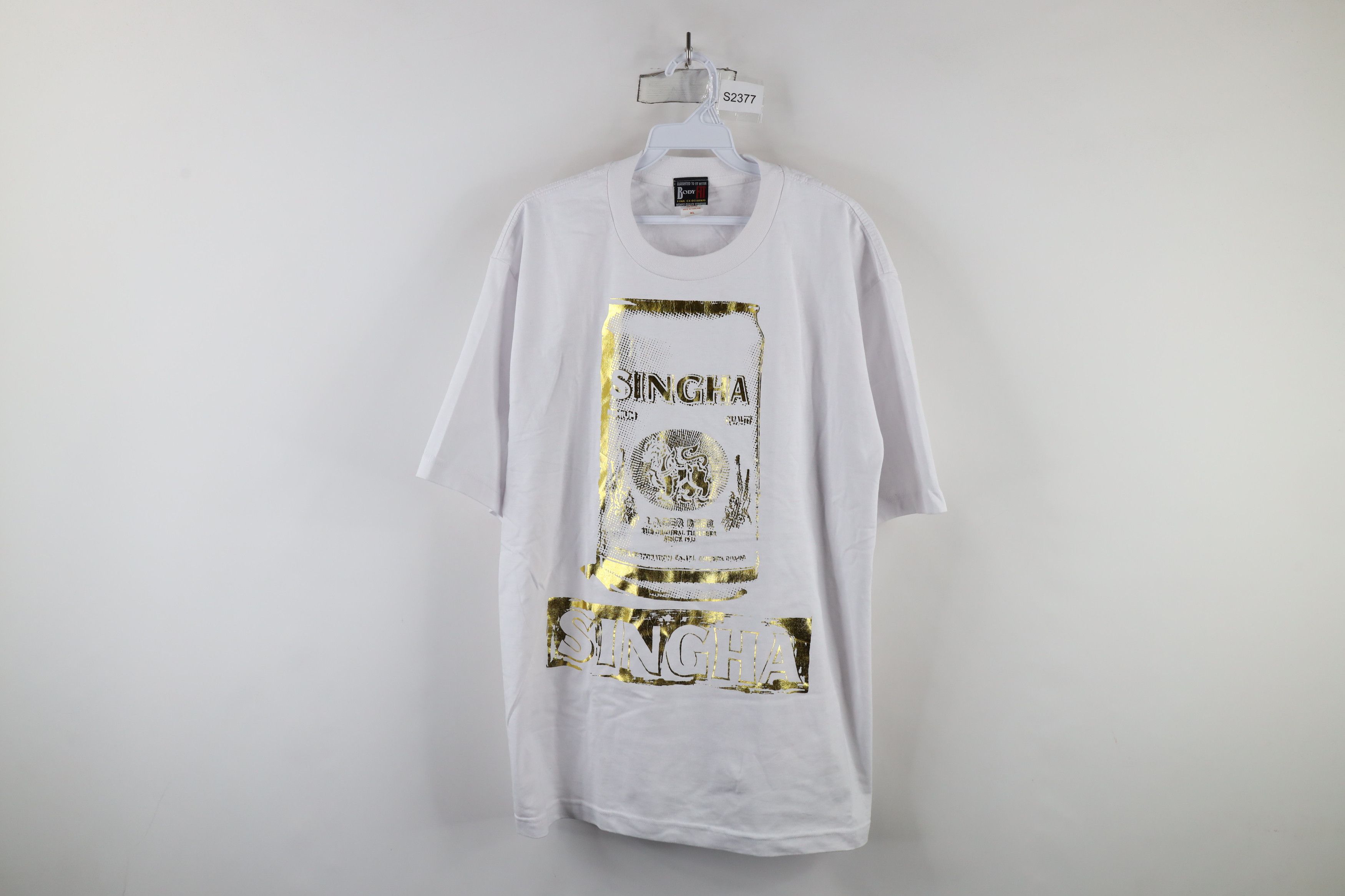 Vintage Vintage 90s Streetwear Thailand Singha Lager Beer T-Shirt Size US XL / EU 56 / 4 - 1 Thumbnail