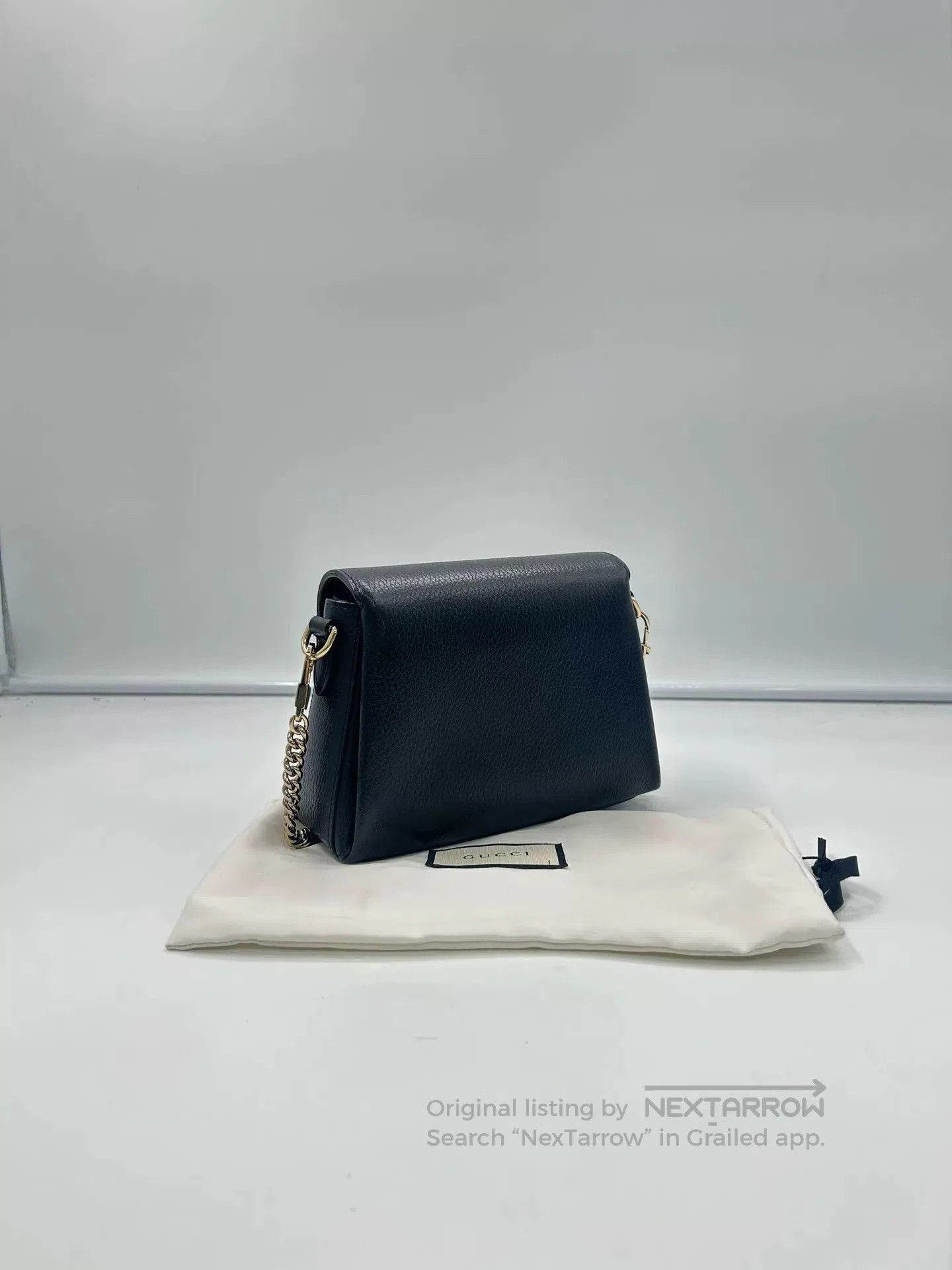 Gucci Gucci Black Gold Accordion Bag. Size ONE SIZE - 3 Thumbnail