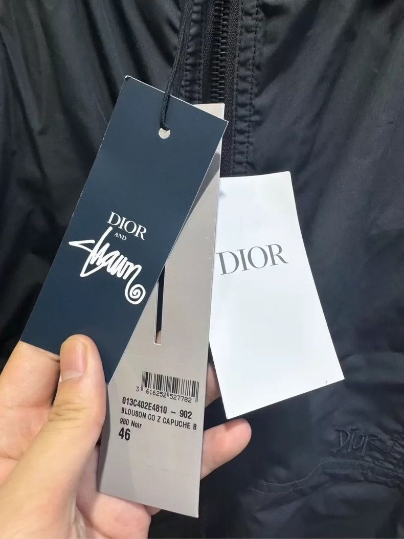 Dior Dior Embroidered Logo Letter Full Print Hooded Jacket 2501- Size US S / EU 44-46 / 1 - 2 Thumbnail