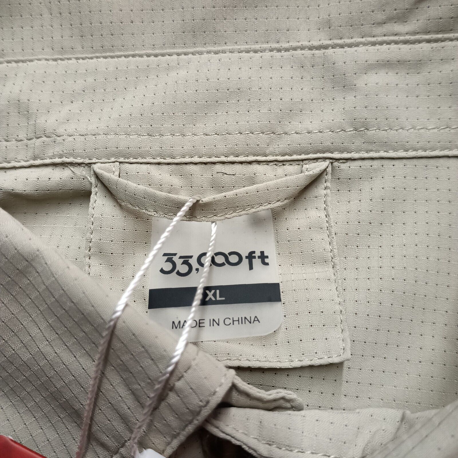 & Other Stories 33,000FT Roll Tab Sleeve Air-Hole Tech Shirt Men's XL Beige Size US XL / EU 56 / 4 - 4 Thumbnail
