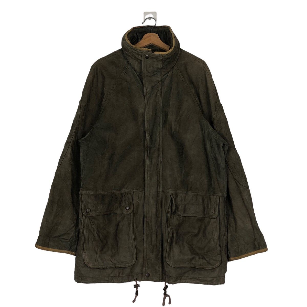 Timberland 🔥Vintage Genuine Leather Jacket Biker Timberland Bondage Size US S / EU 44-46 / 1 - 1 Thumbnail